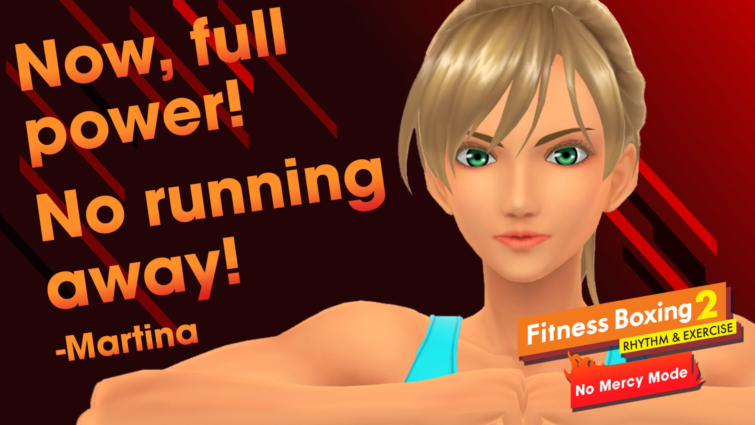Fitness Boxing 2 Rhythm & Exercise No Mercy intensity Martina para