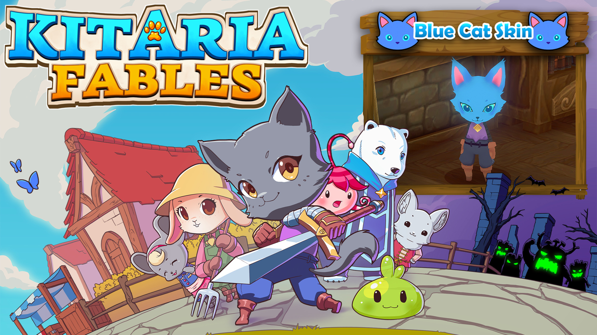 Blue Cat Skin para Nintendo Switch Site Oficial da Nintendo para Brasil