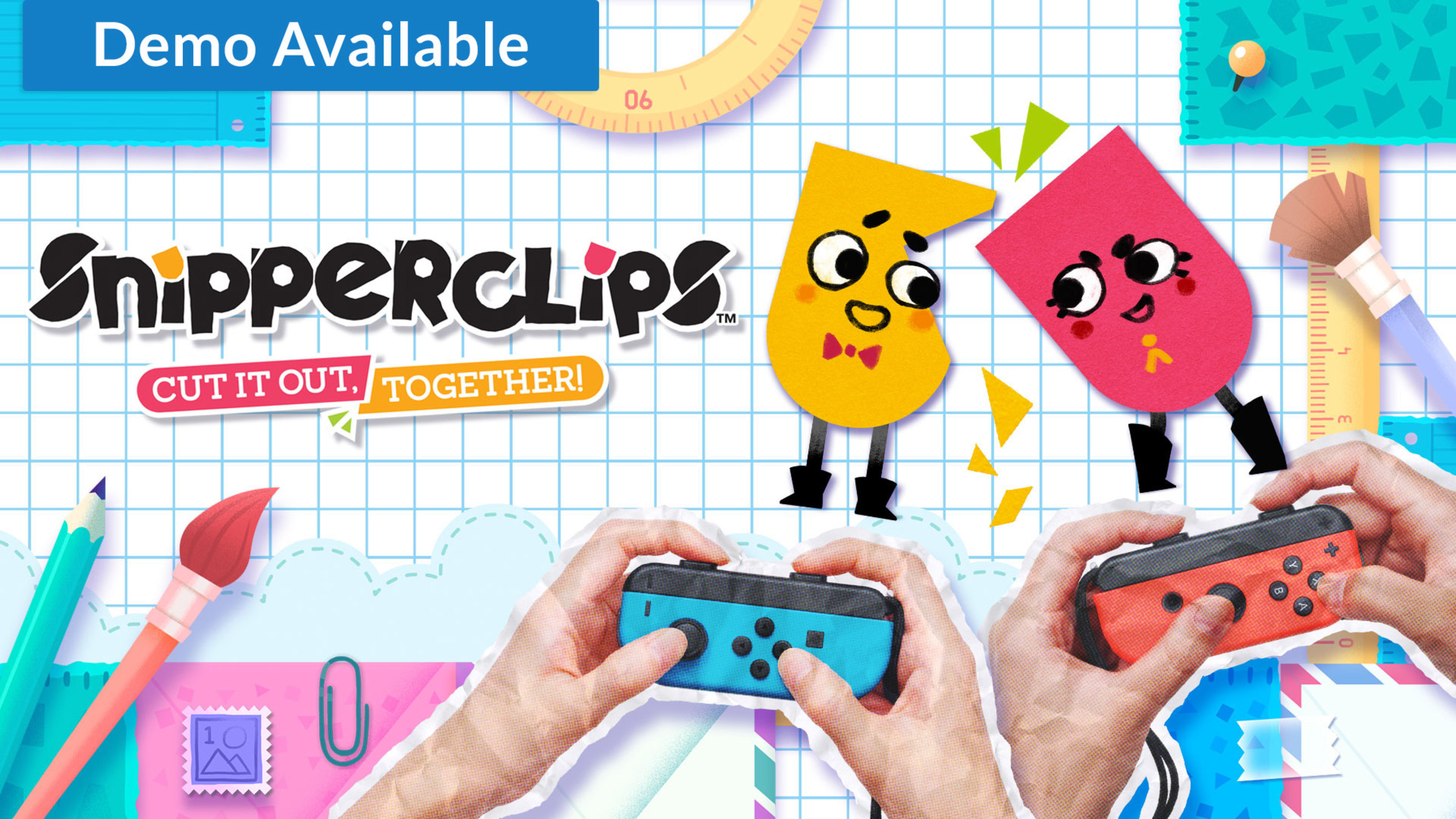  Snipperclips Plus: Cut it out, Together! - Nintendo Switch :  Nintendo of America: Video Games