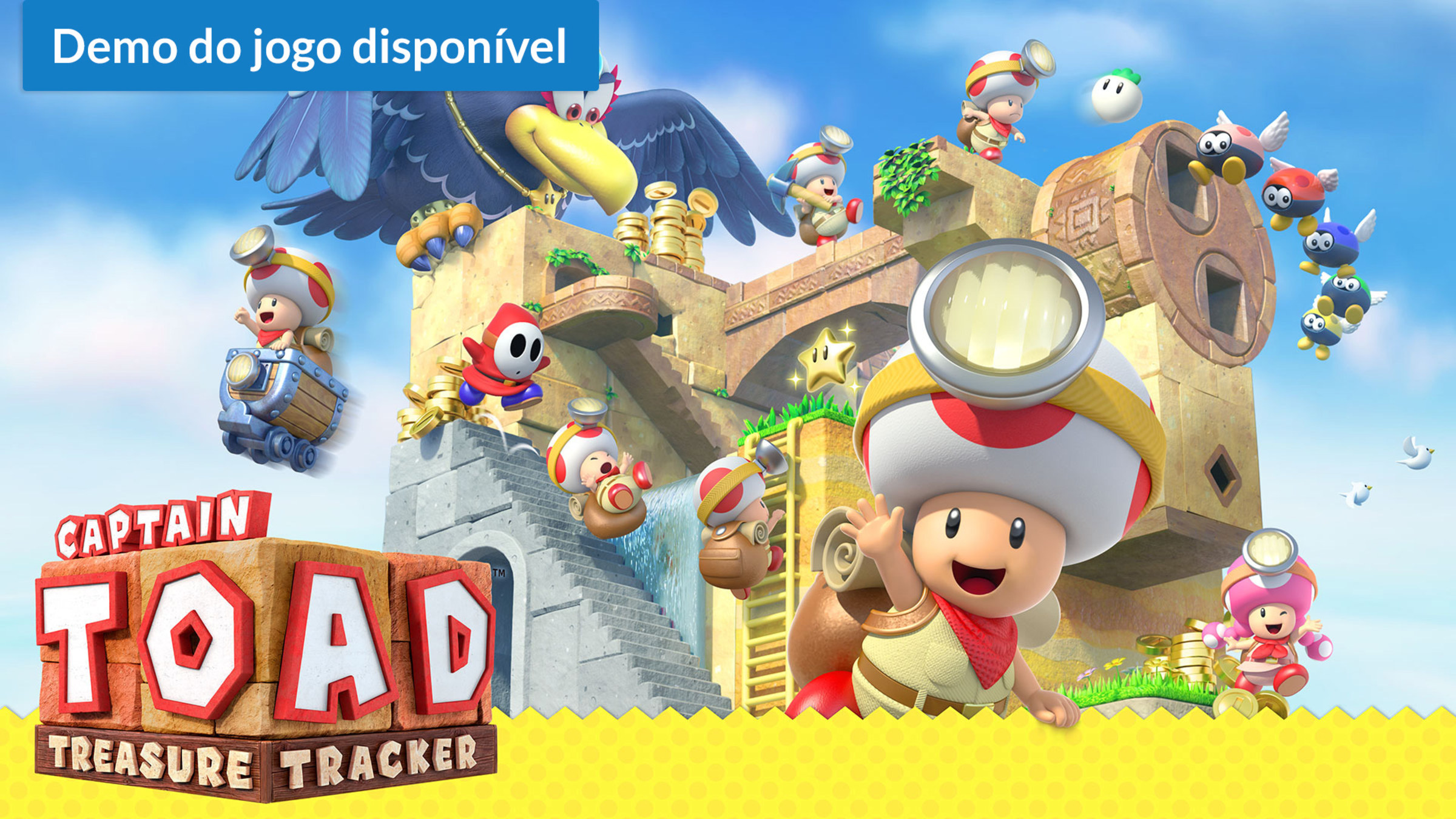 Novo teste de jogo! Os assinantes do Nintendo Switch Online podem  experimentar o jogo Captain Toad: Treasure Tracker por um tempo limitado. -  Novidades - Site Oficial da Nintendo