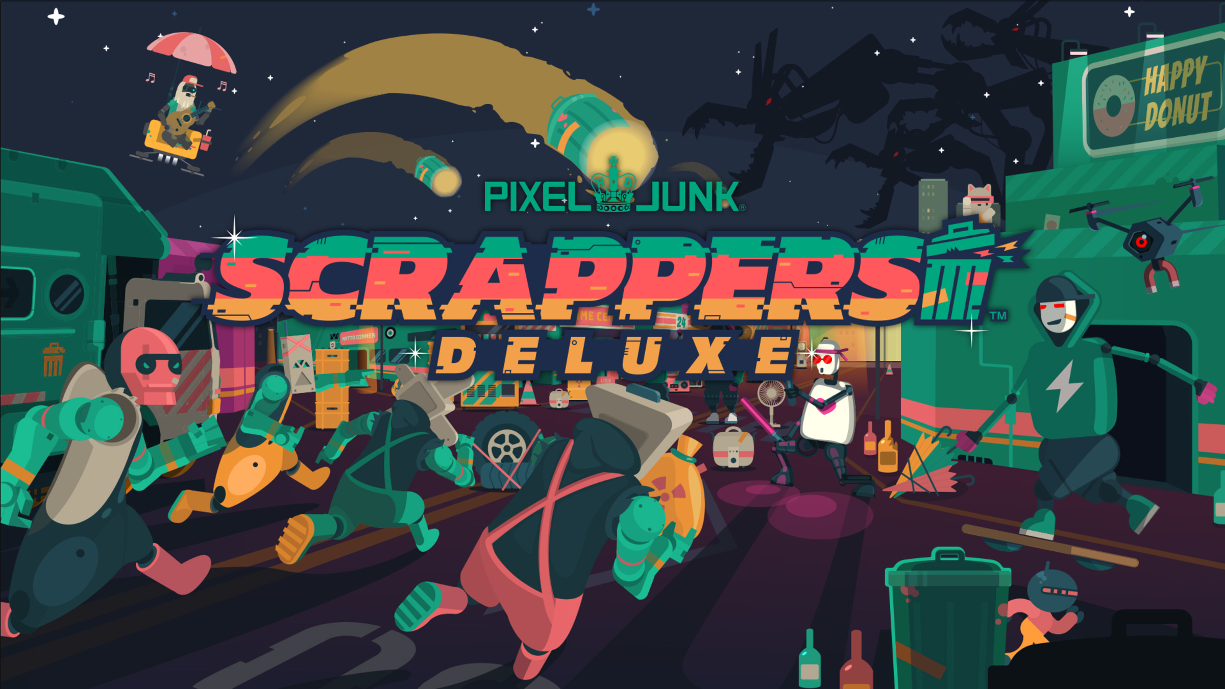 PixelJunk Scrappers Deluxe  Aplicações de download da Nintendo