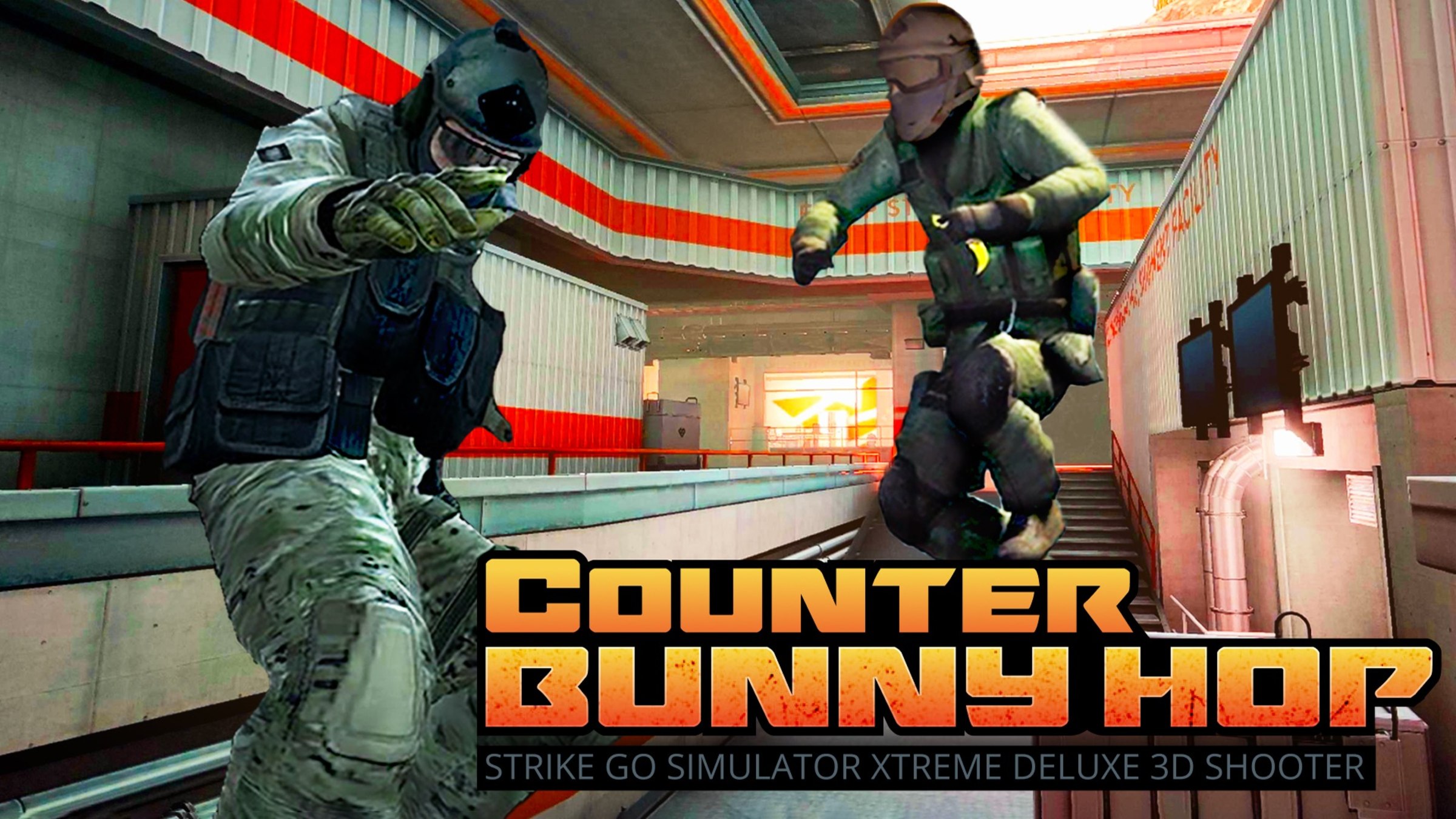 Counter Bunny Hop - Strike Go Simulator Xtreme Deluxe 3D Shooter para ...