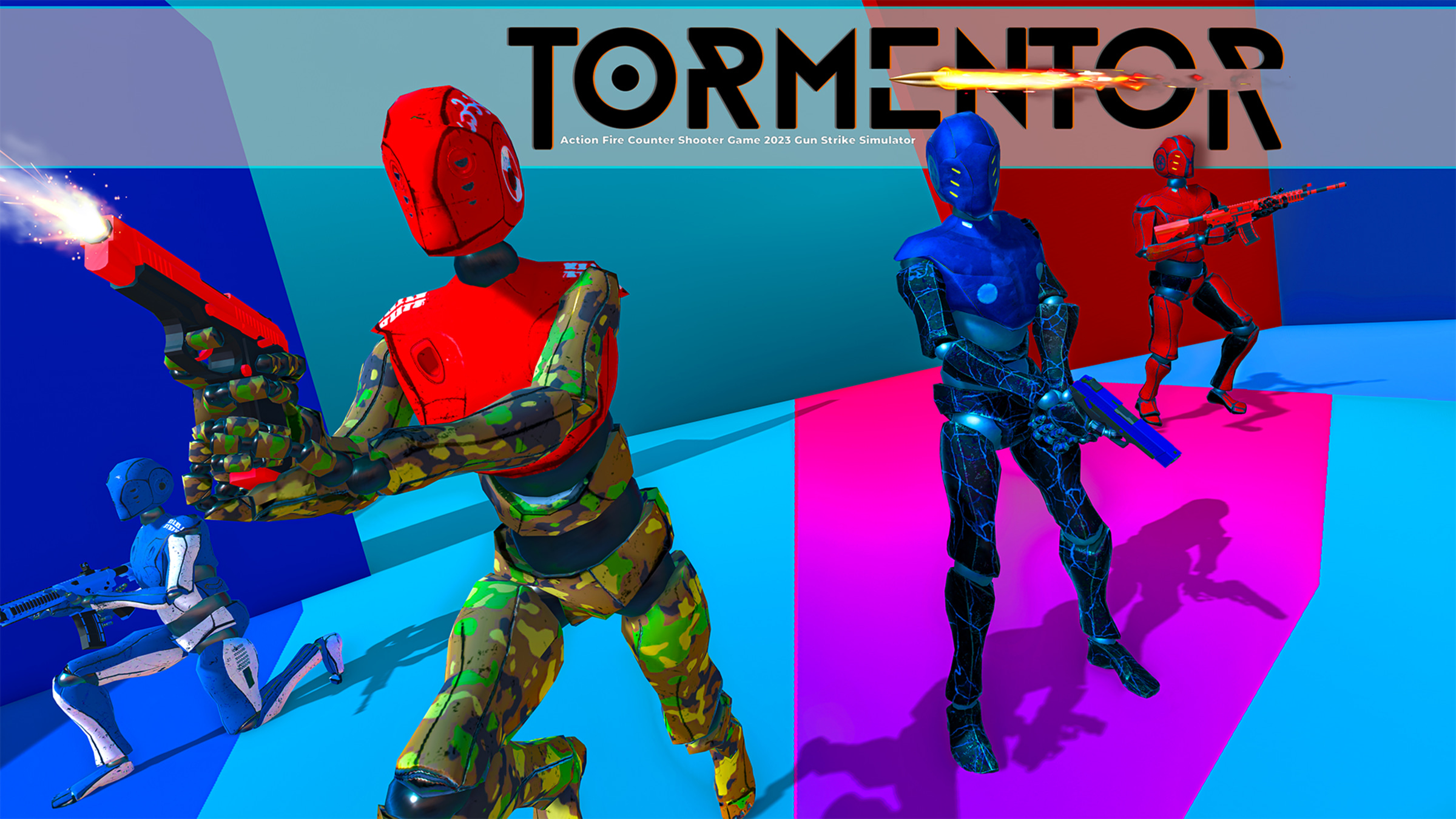 Tormentor-Action Fire Counter Shooter Game 2023 Gun Strike Simulator for Nintendo Switch