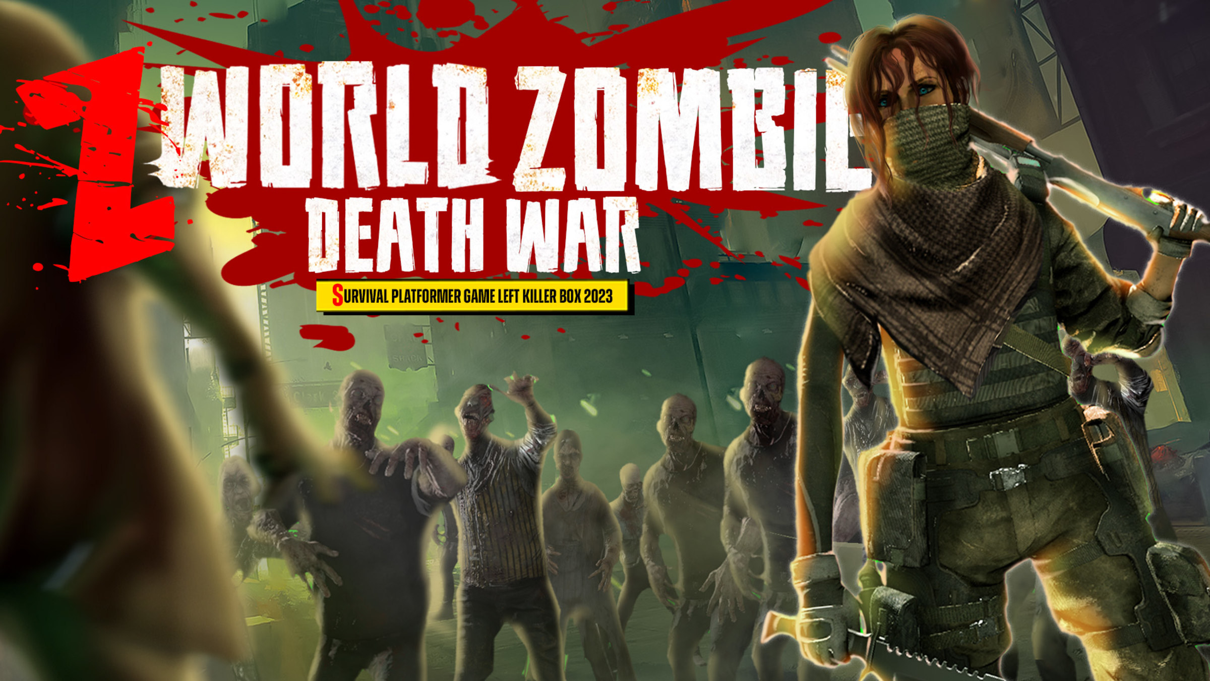 Z World Zombie Death War Survival Platformer Game Left Killer Box 2023 for Nintendo Switch
