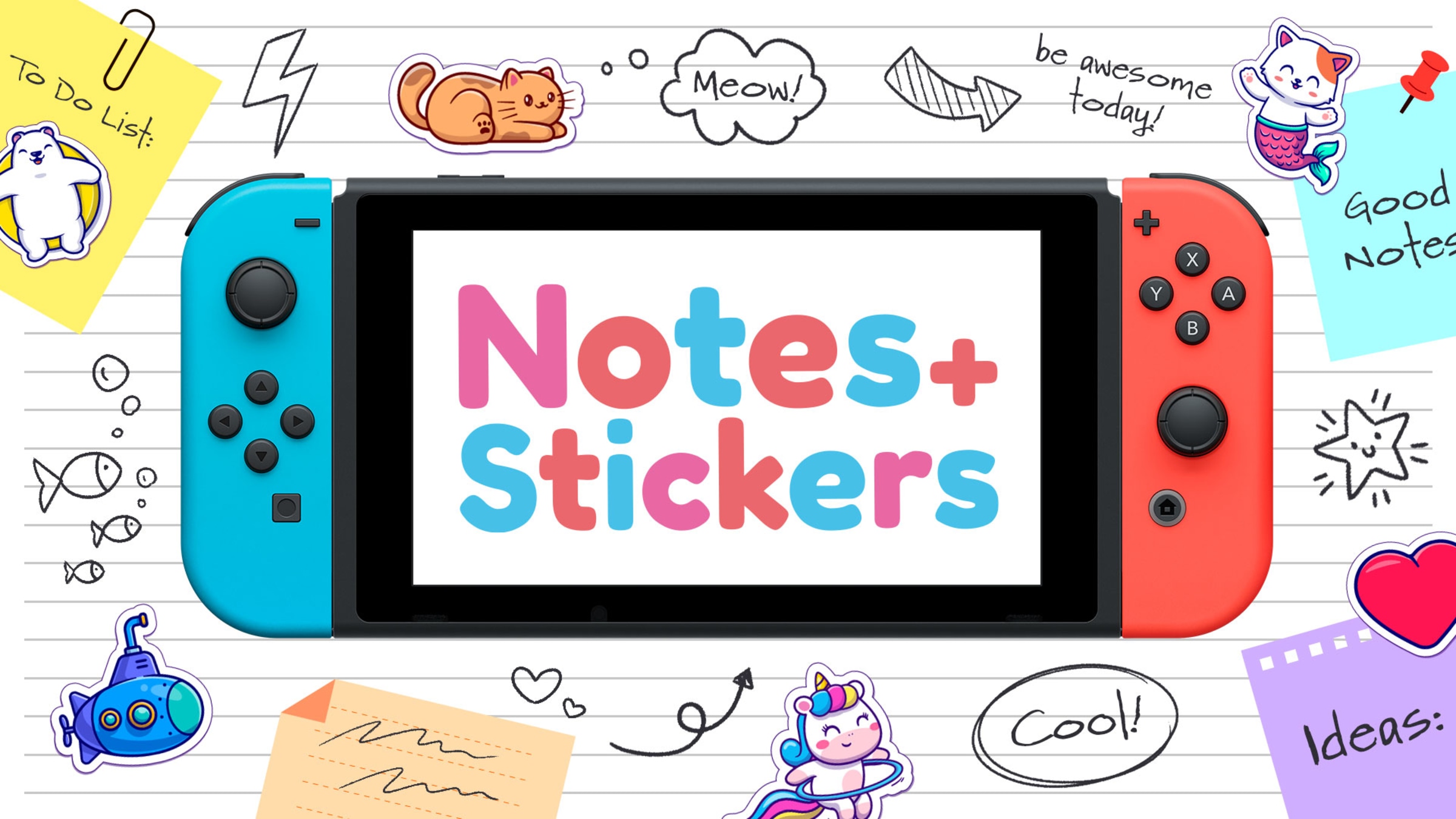 Nintendo switch on sale with stickers