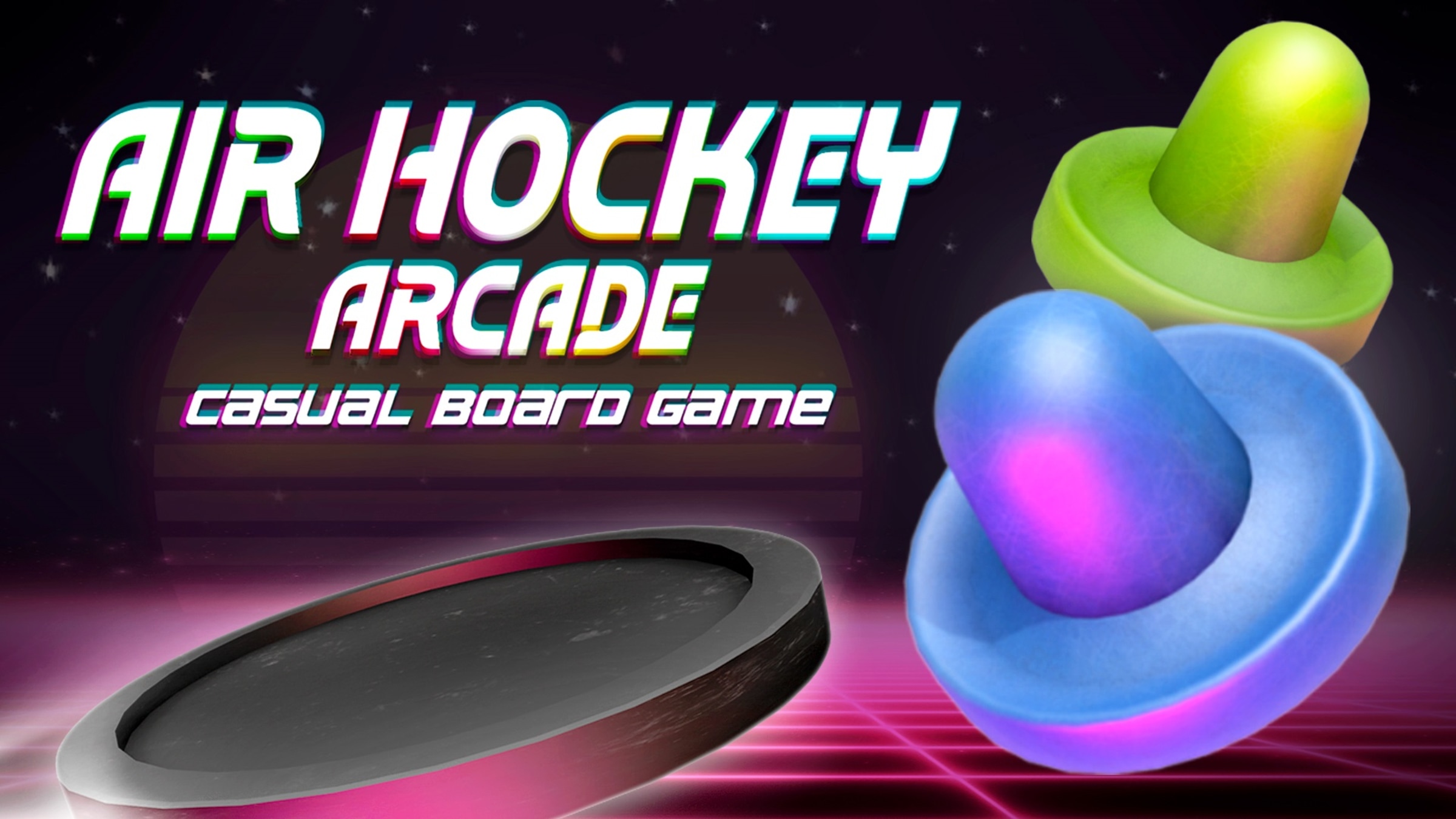 Air Hockey Arcade Casual Board Game for Nintendo Switch