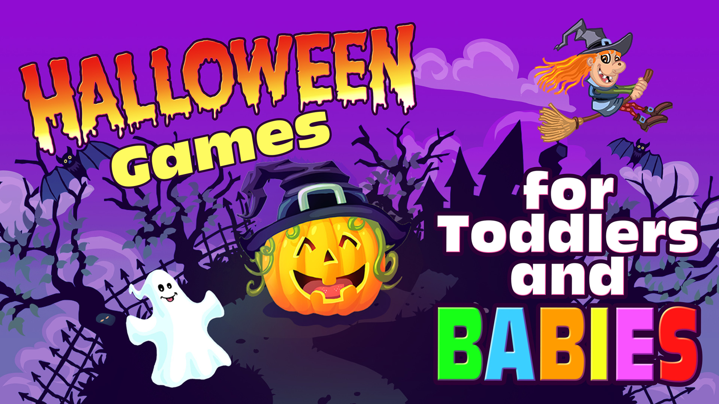 Cores de Halloween: jogo educativo