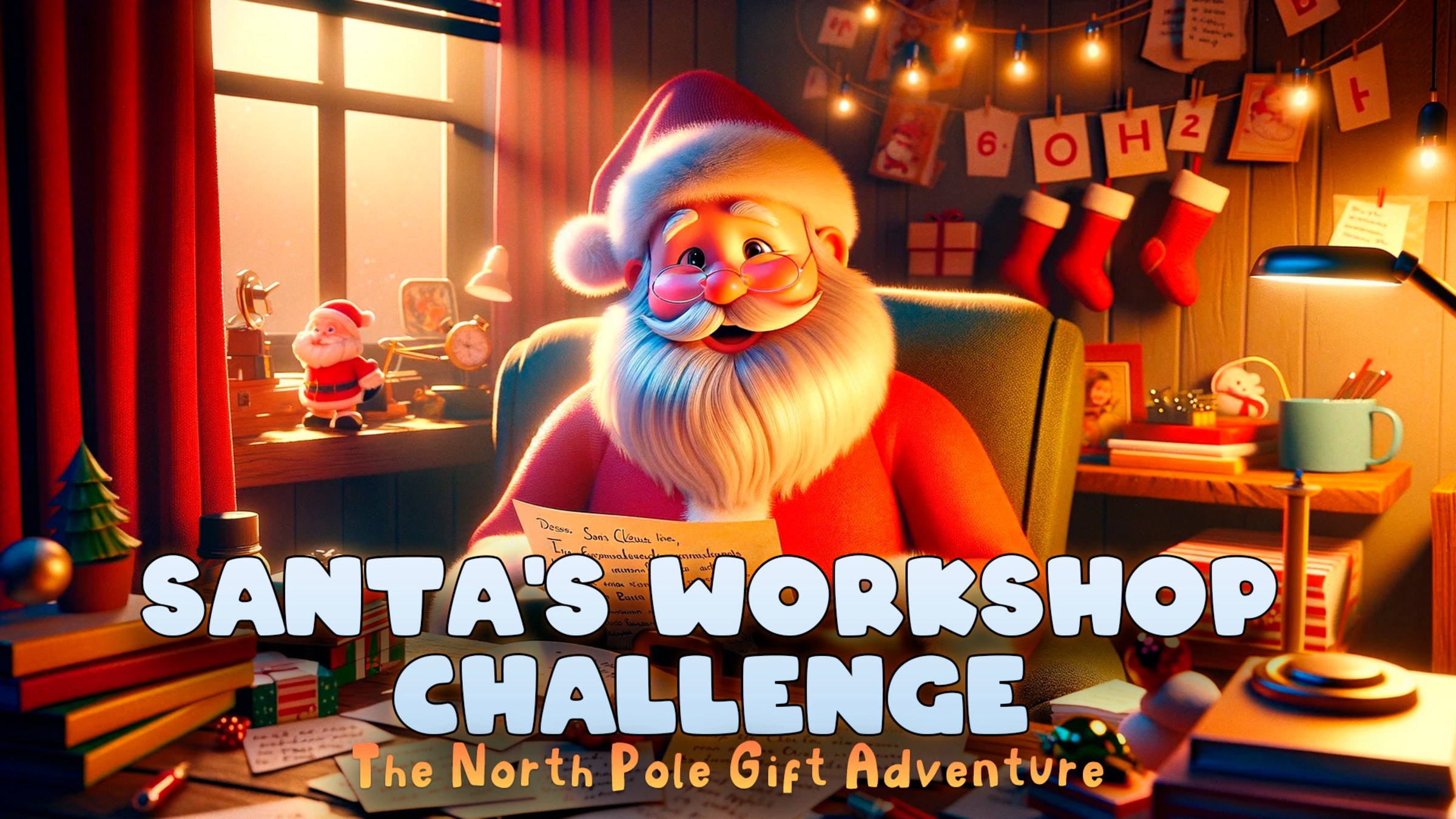 Santa claus north on sale pole