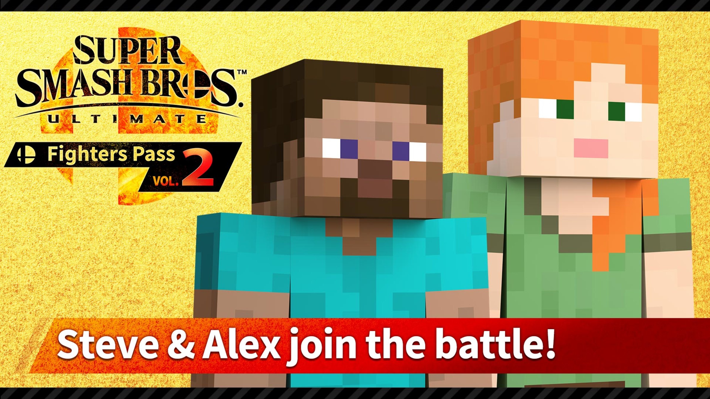 Super Smash Bros. Ultimate (Switch): Steve e Alex de Minecraft