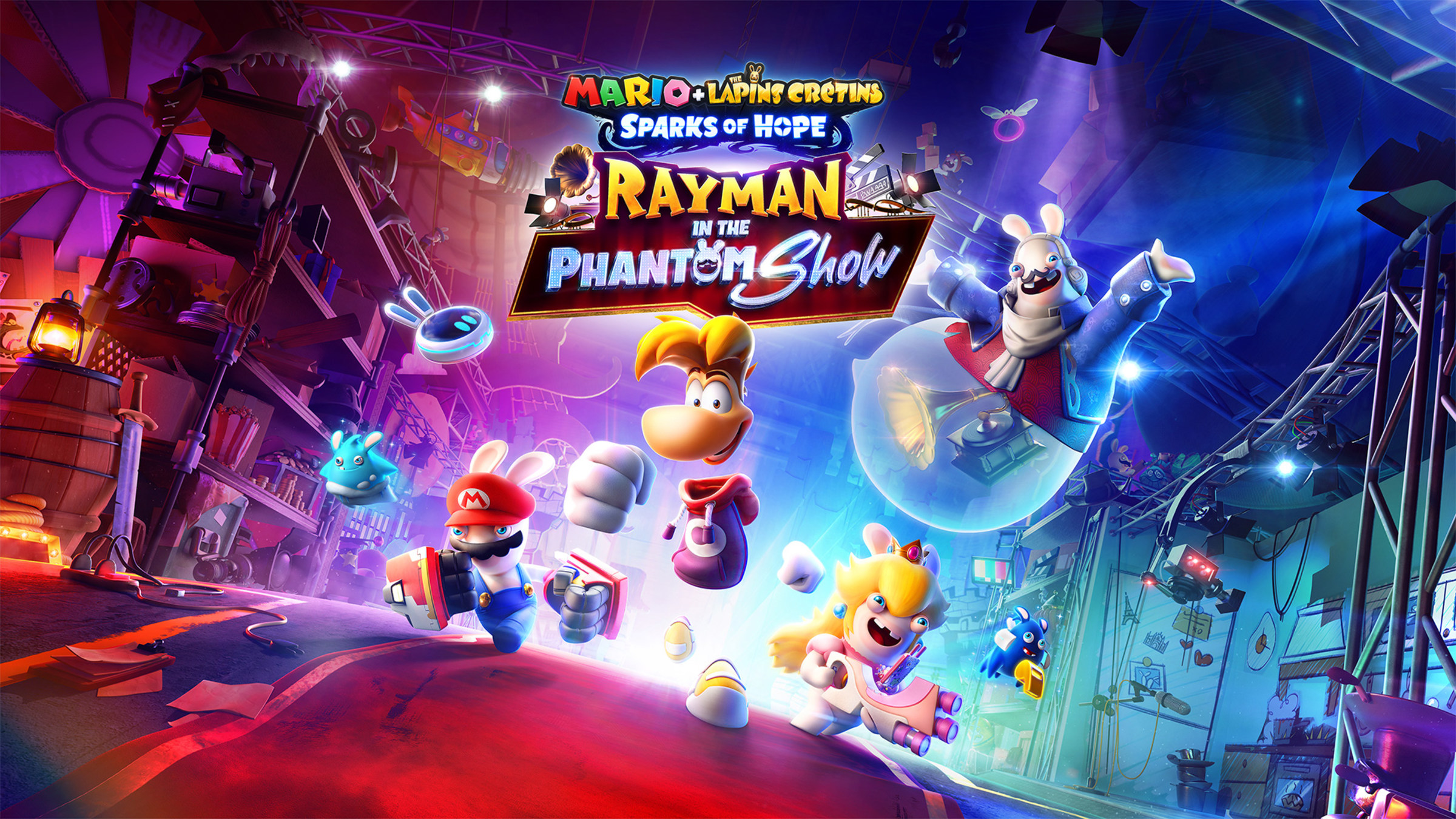 DLC 3 de Mario + The Lapins Crétins® Sparks of Hope Rayman dans le Show du Fantôme pour