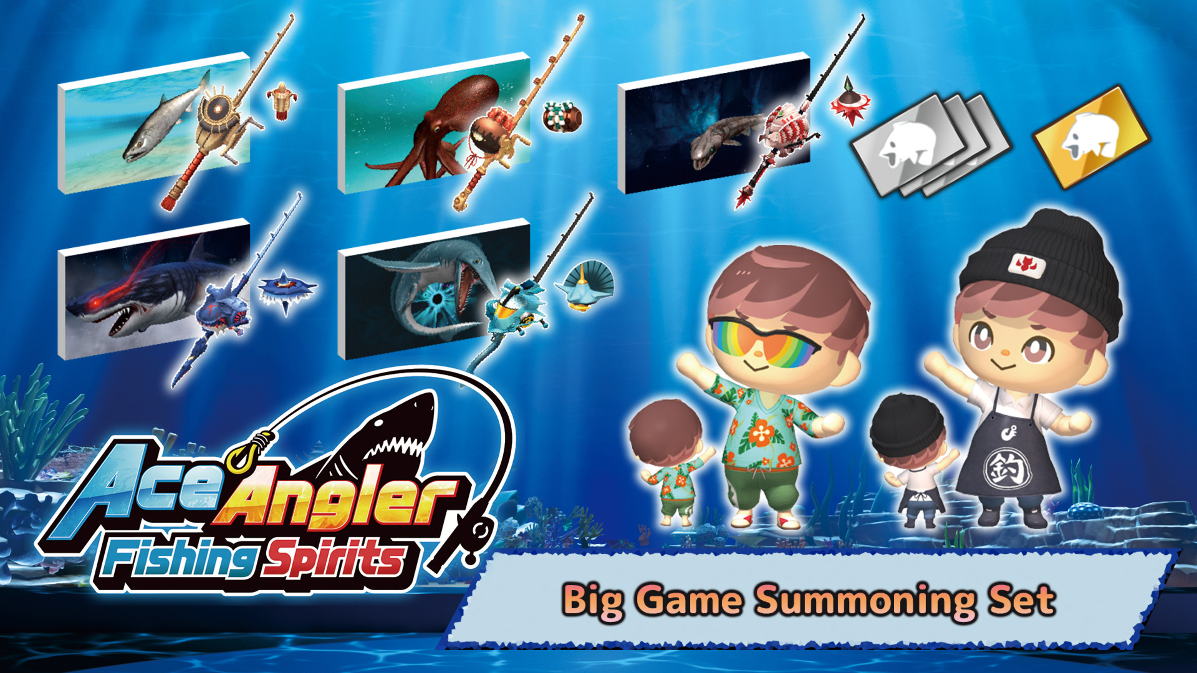 Ace Angler: Fishing Spirits Big Game Summoning Set for Nintendo