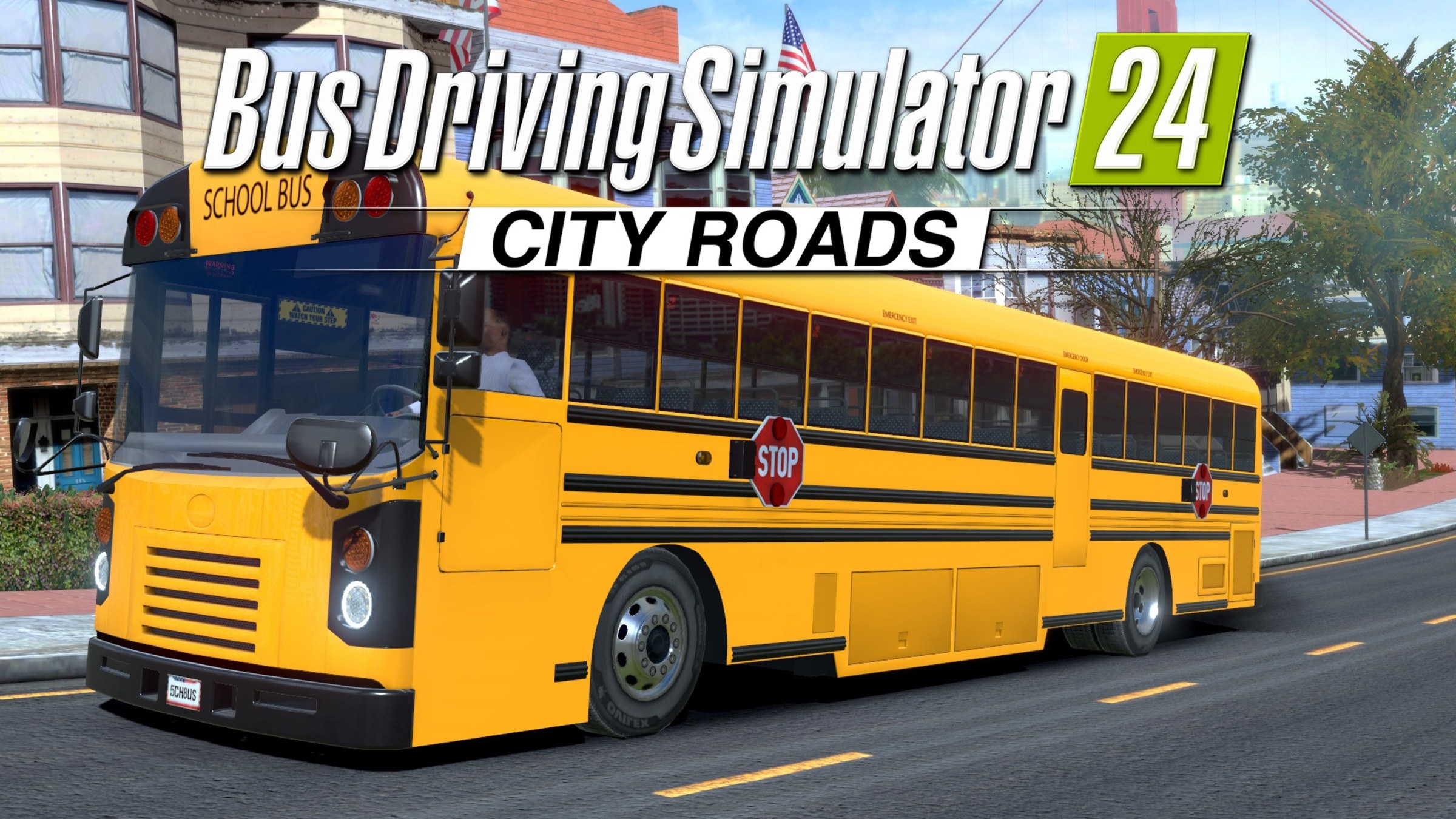 Bus Driving Simulator 24 - City Roads DLC School Bus for Nintendo 