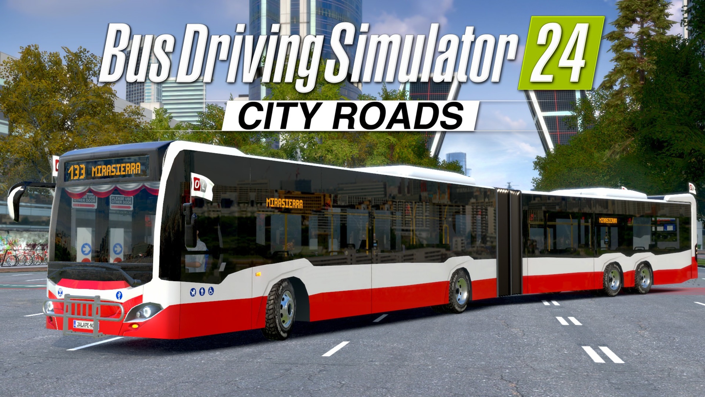 Bus Driving Simulator 24 - City Roads DLC Articulated Bus for 