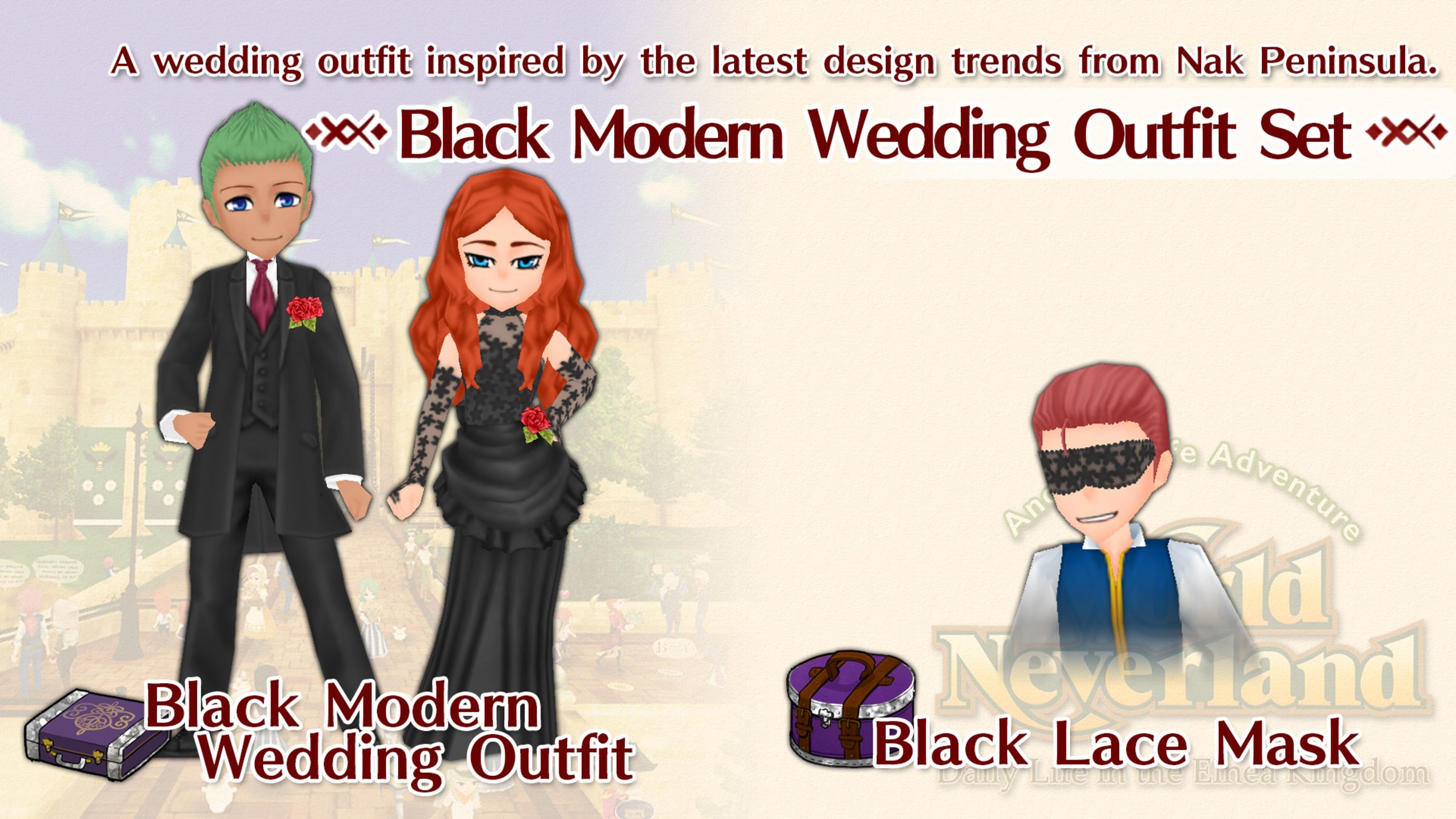 Black Modern Wedding Outfit Set for Nintendo Switch - Nintendo Official ...