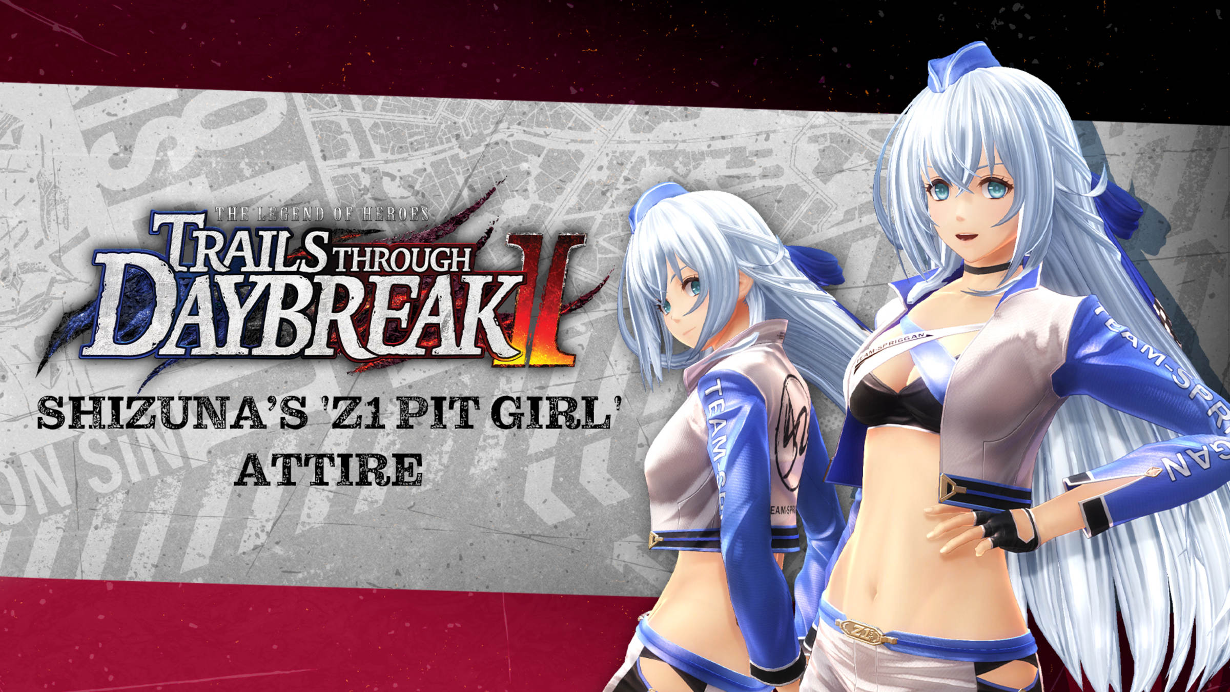 Trails through Daybreak II - Shizuna's 'Z1 Pit Girl' Attire