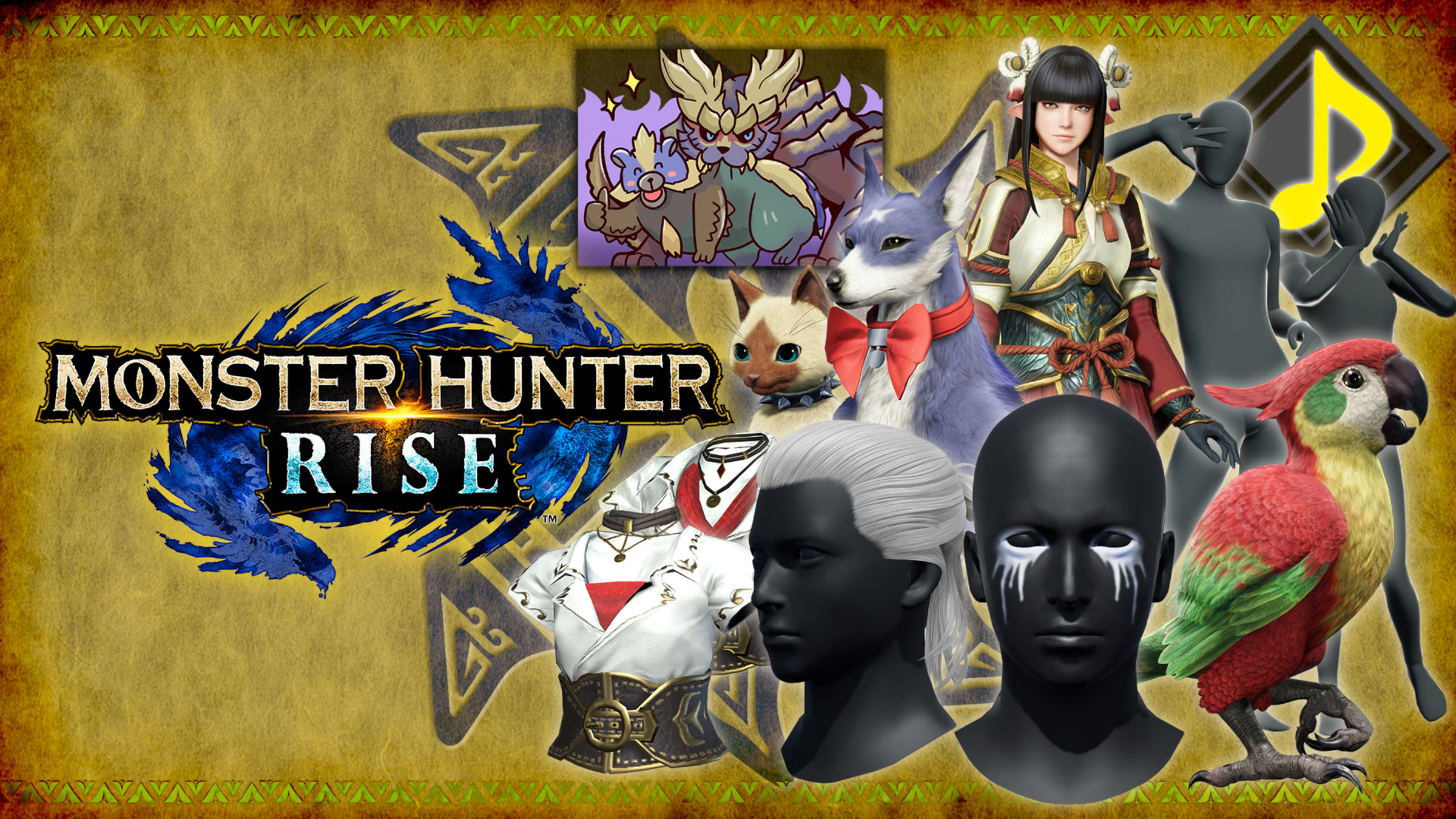 Nintendo Official Hunter Monster Site DLC Rise for - Switch Nintendo 2 Pack