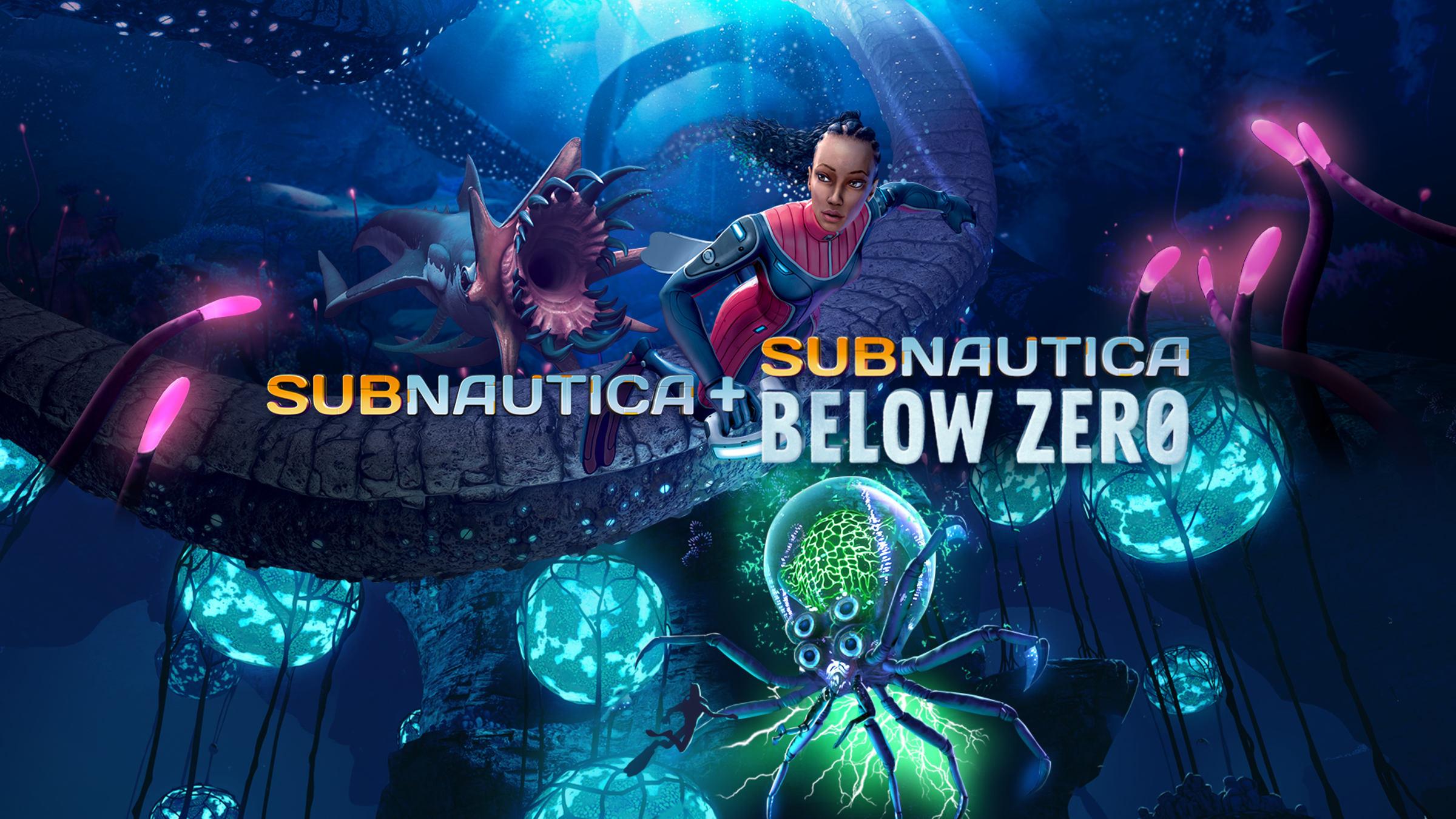 【国際ブランド】 Below Subnautica: + Subnautica Zero Switch Nintendo for ニンテンドースイッチソフト