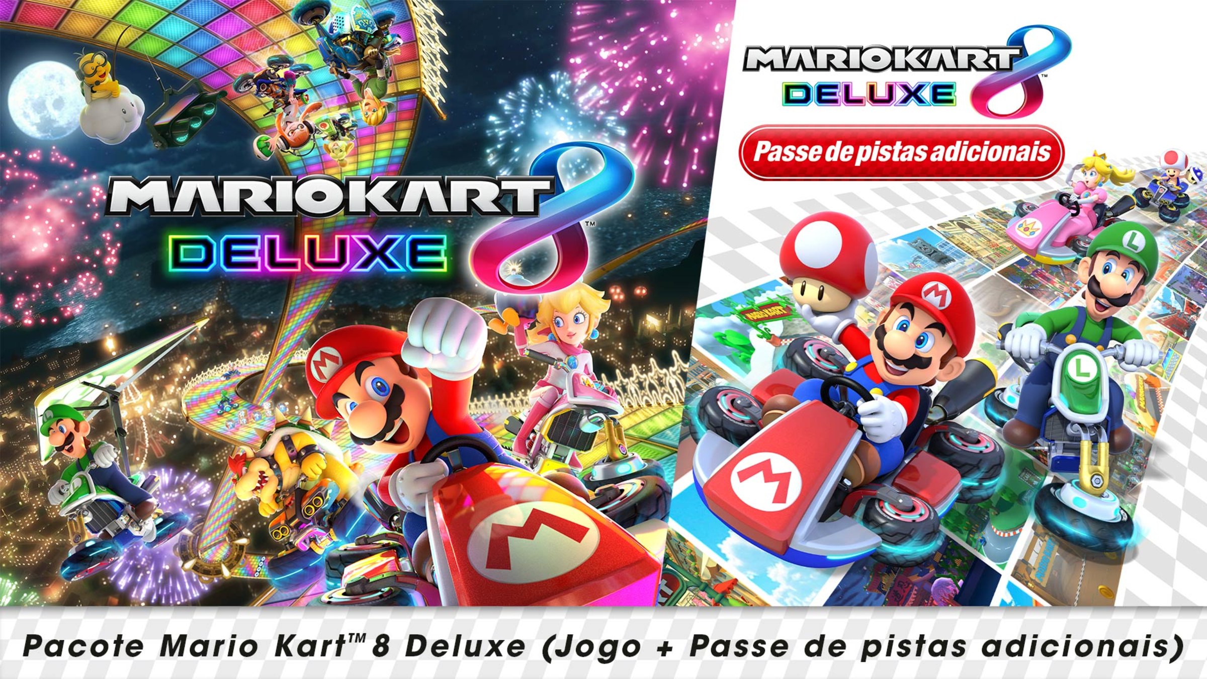 Pacote Nintendo Switch com Mario Kart 8 está em destaque por R