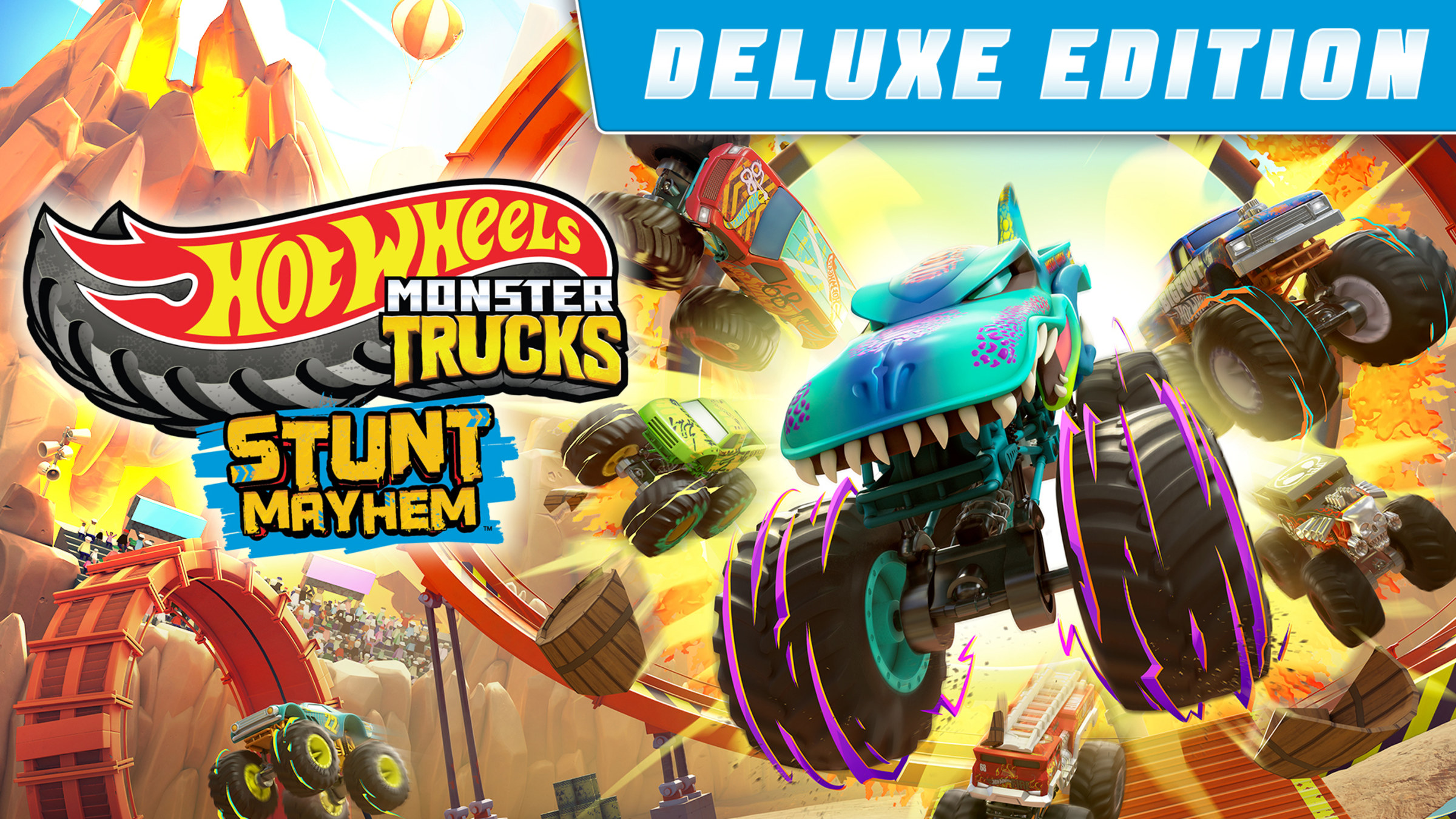 Hot Wheels Monster Trucks Stunt Mayhem Deluxe Edition for Nintendo Switch Nintendo Official Site