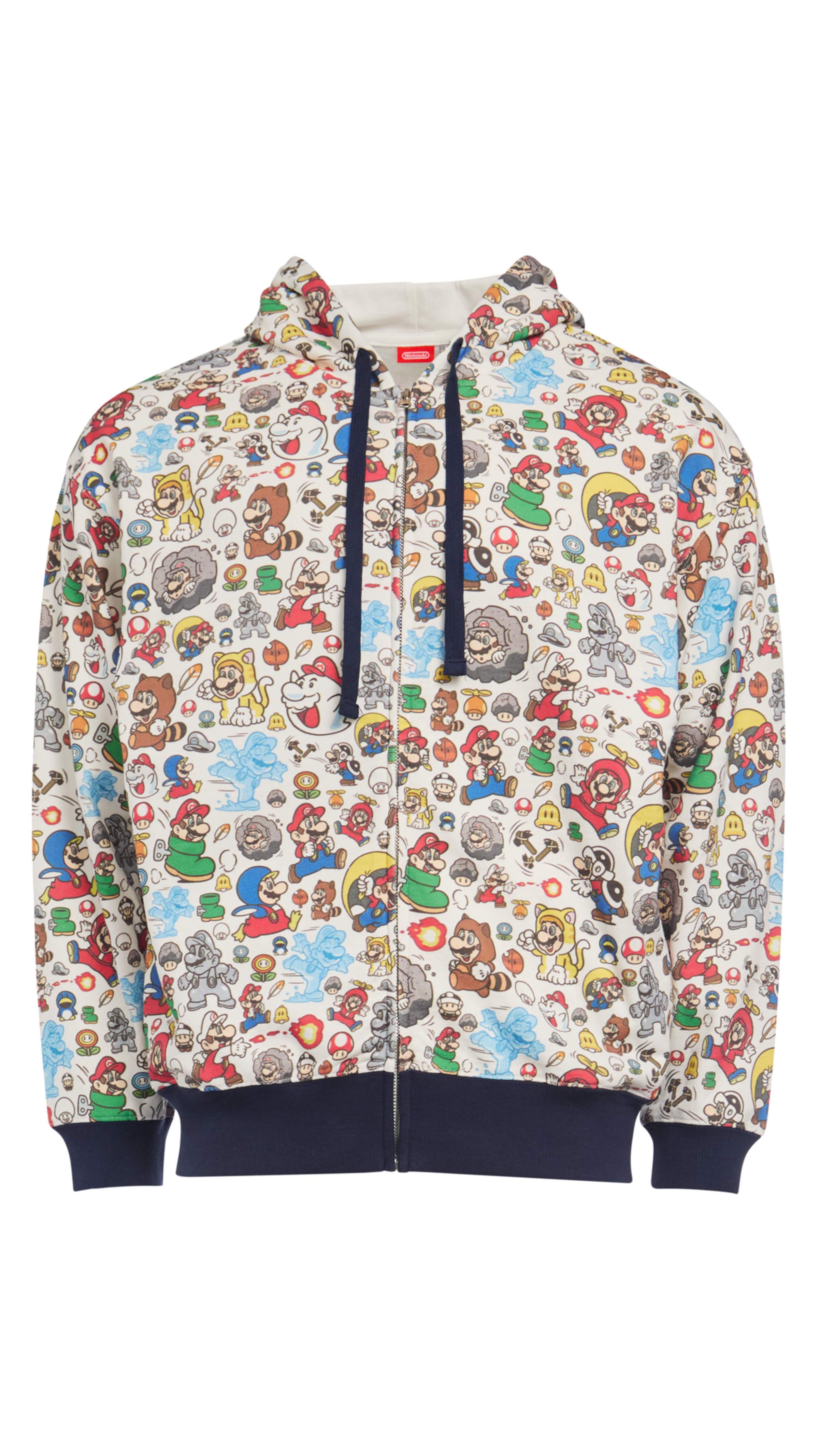 Super Mario™ Graphic All Over Print Full Zip Hoodie - S - Nintendo ...