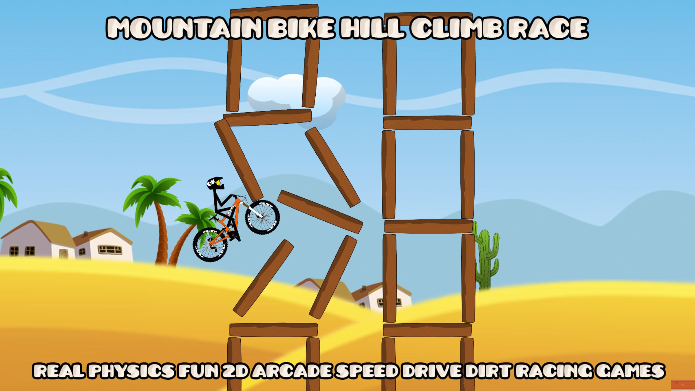 Mountain Bike Hill Climb Race: Real 2D Arcade Dirt Racing Games