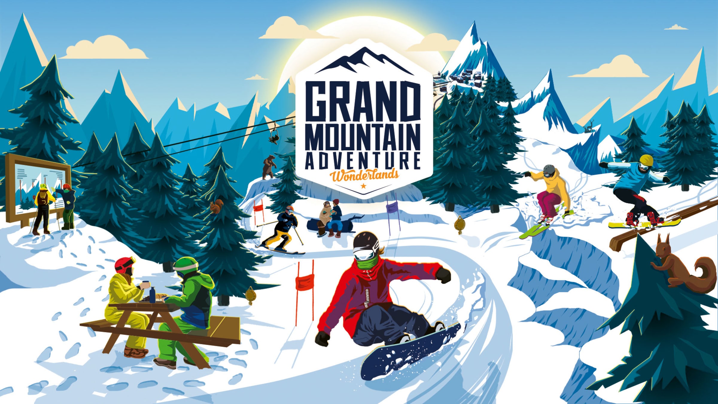 Grand Mountain Adventure: Ski and Snowboard Wonderlands for