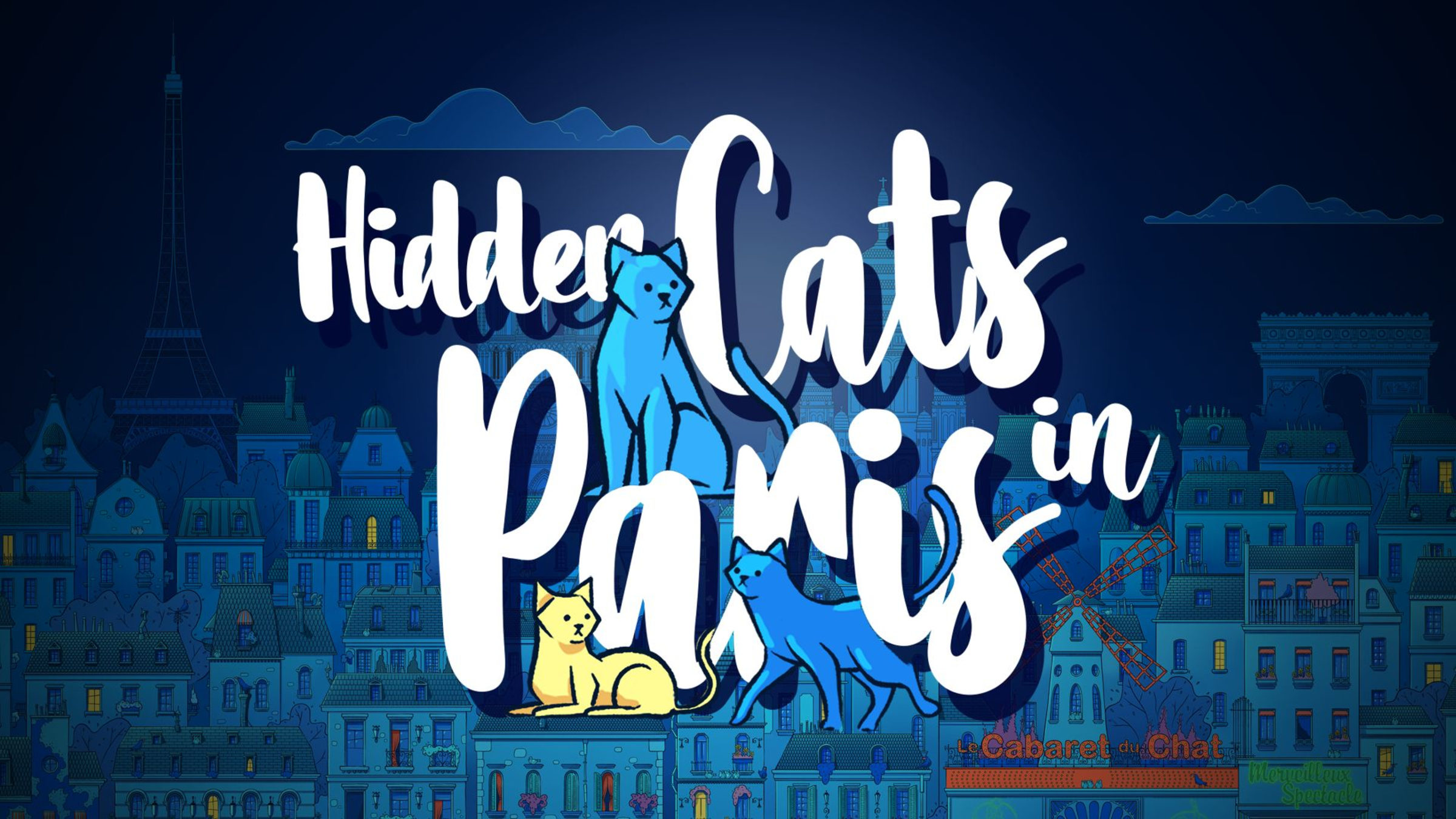 パリ Cats 猫の洋書ぬりえ Paris in