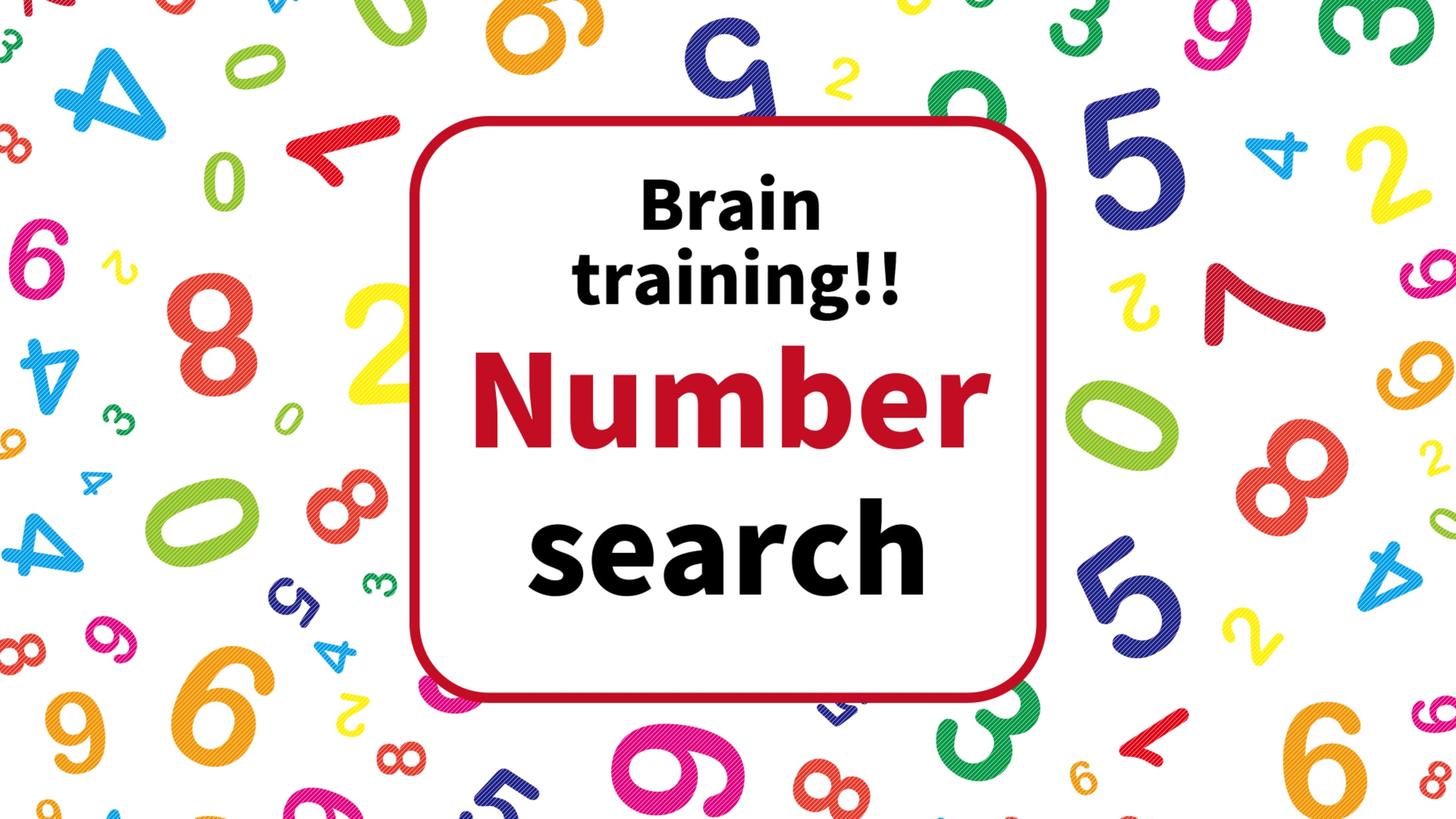 Brain Training!! Number Search for Nintendo Switch - Nintendo Official Site