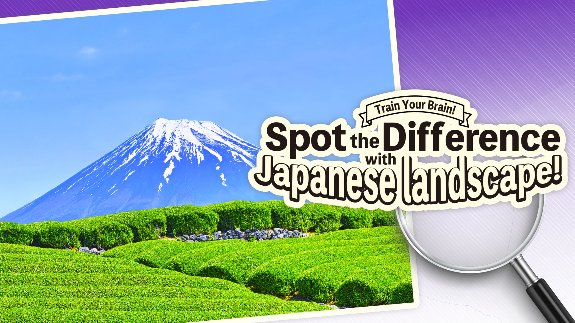 任天堂/Nintendo Train Your Brain! Spot the Difference with Japanese landscapes for