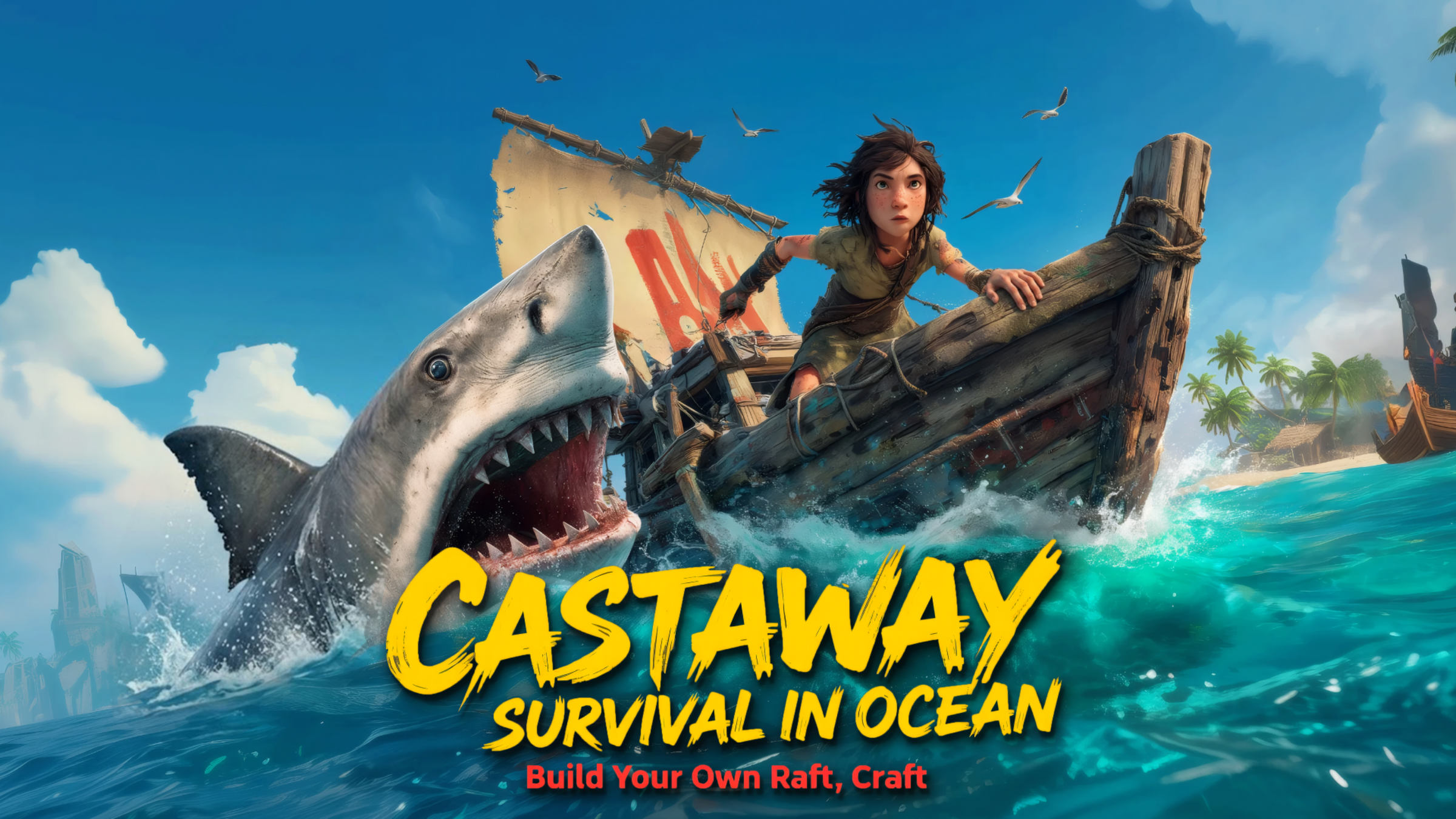 CASTAWAY SURVIVAL IN OCEAN - Build Your Own Raft, Craft for Nintendo ...