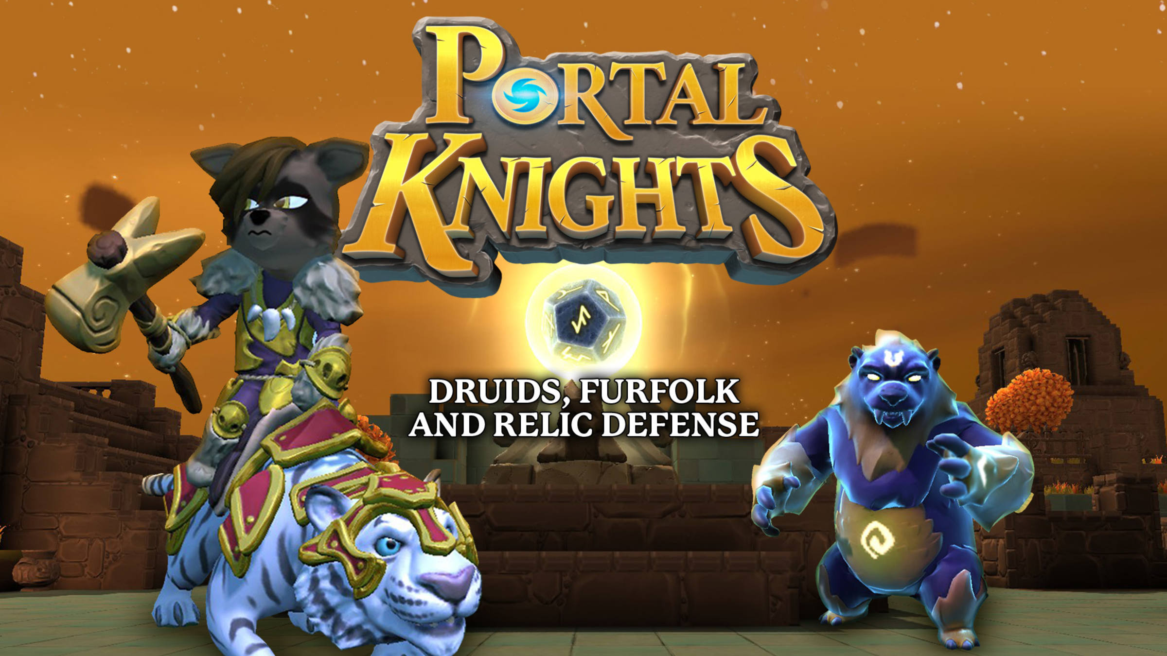 Portal Knights - Druids, Furfolk, and Relic Defense for Nintendo