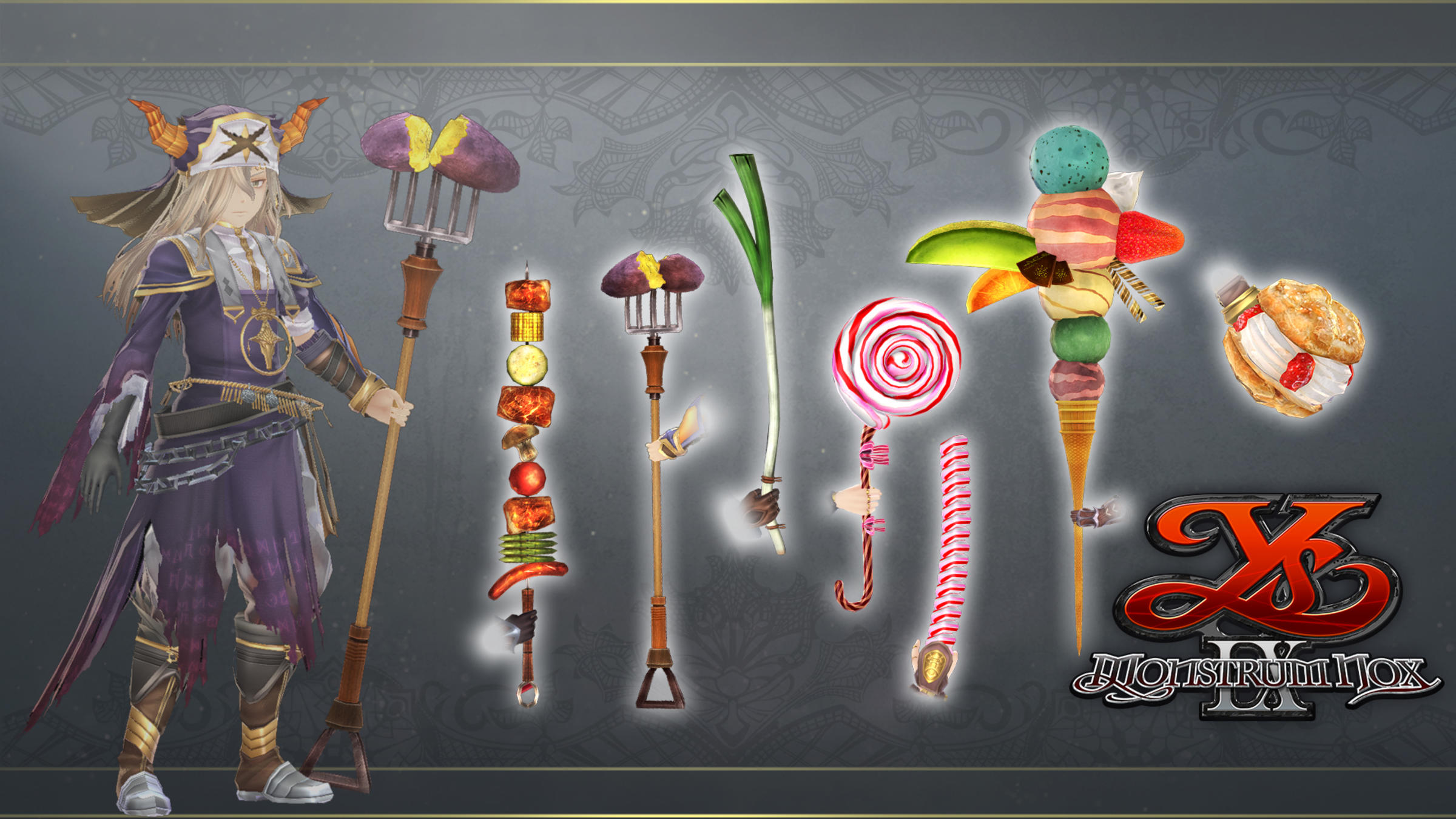 Ys IX: Monstrum Nox Haute Cuisine Weapon Set for Nintendo Switch