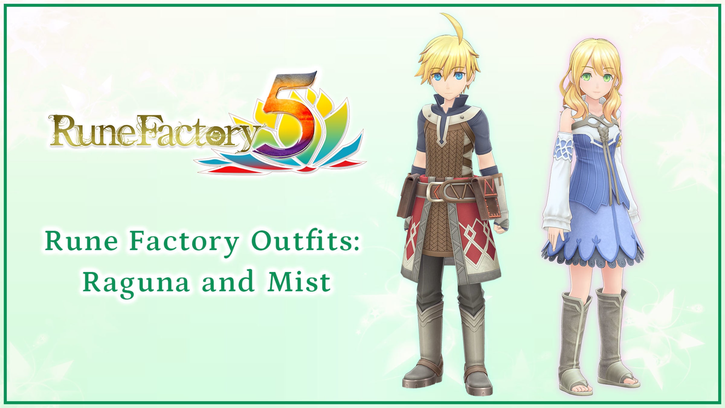 Rune Factory Outfits: Raguna and Mist para Nintendo Switch - Site ...