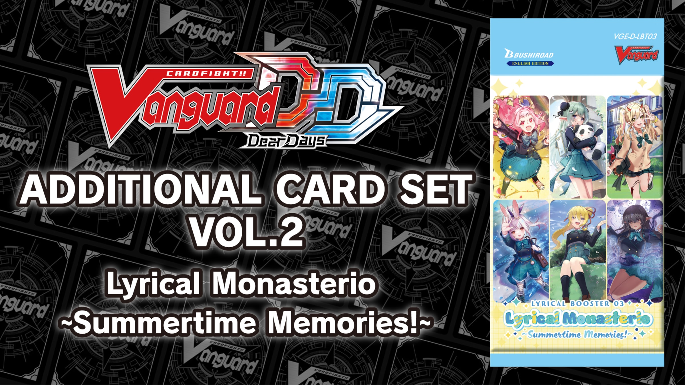 lyrical monasterio booster box Cardfight! Vanguard TCG The Absolute Zero idol group with 4 Avian Warbeast members will feature as a new ride line Cardfight!! Vanguard Lyrical Booster 03: