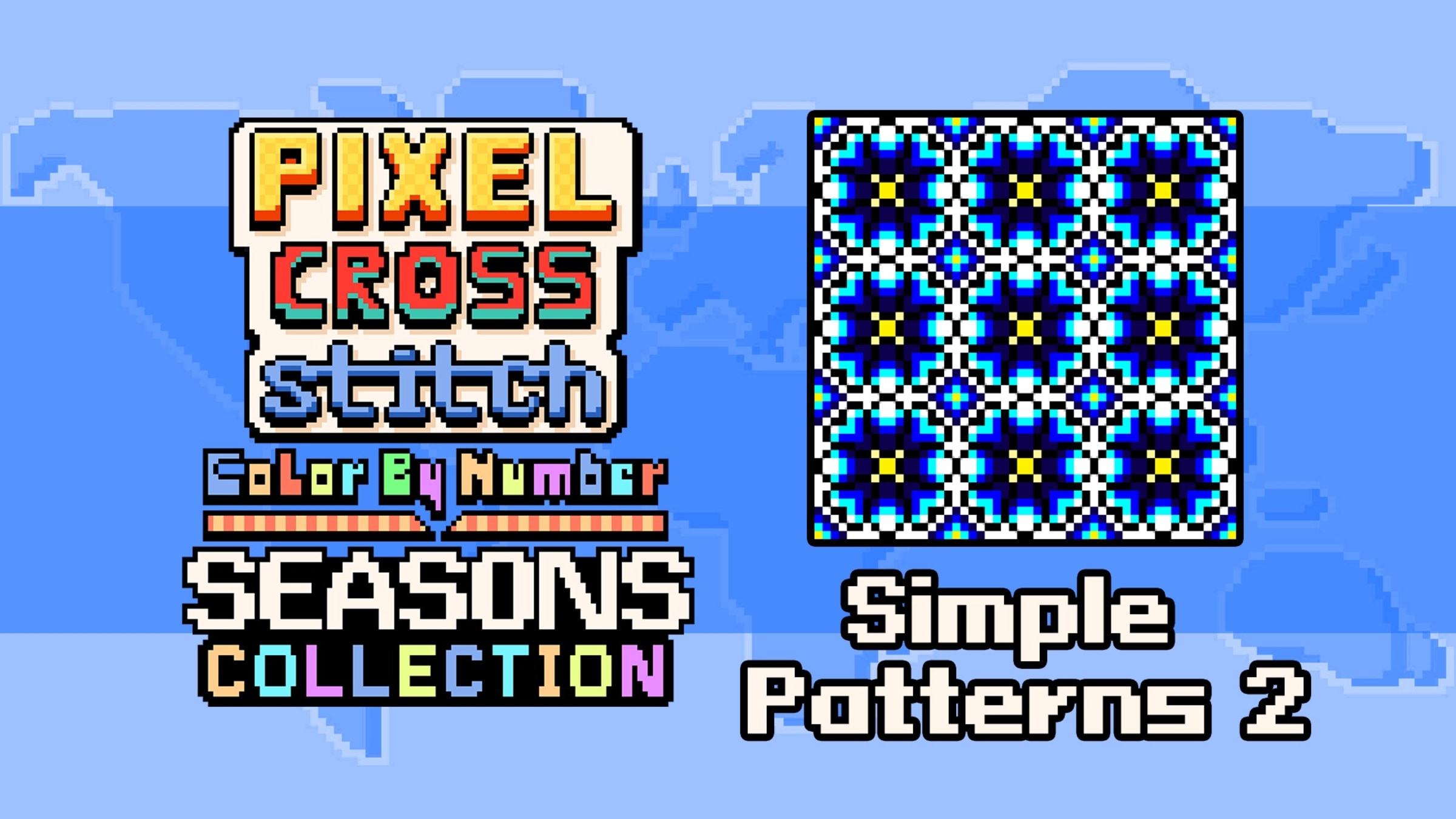 ニンテンドースイッチマルチカラー Pixel Cross Stitch Color by Number: Simple Patterns 2 for Nintendo