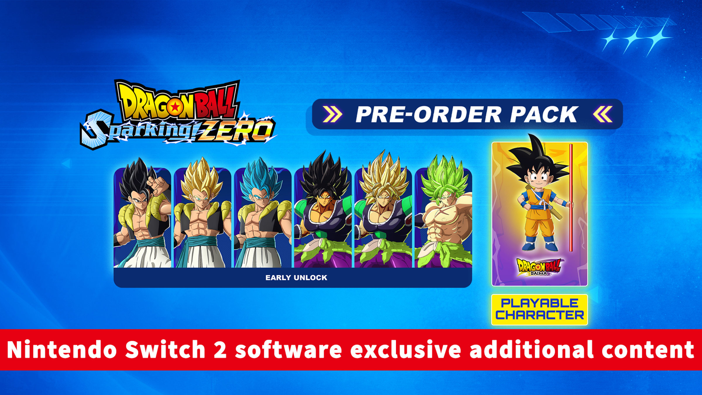 DRAGON BALL: Sparking! ZERO Pre-Order Pack for Nintendo Switch 2