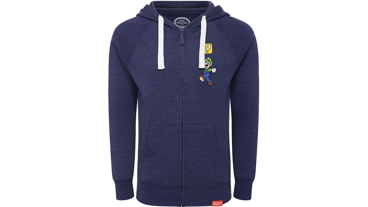 Mushroom Kingdom Collection Luigi Zip Up Hoodie L Nintendo Official Site
