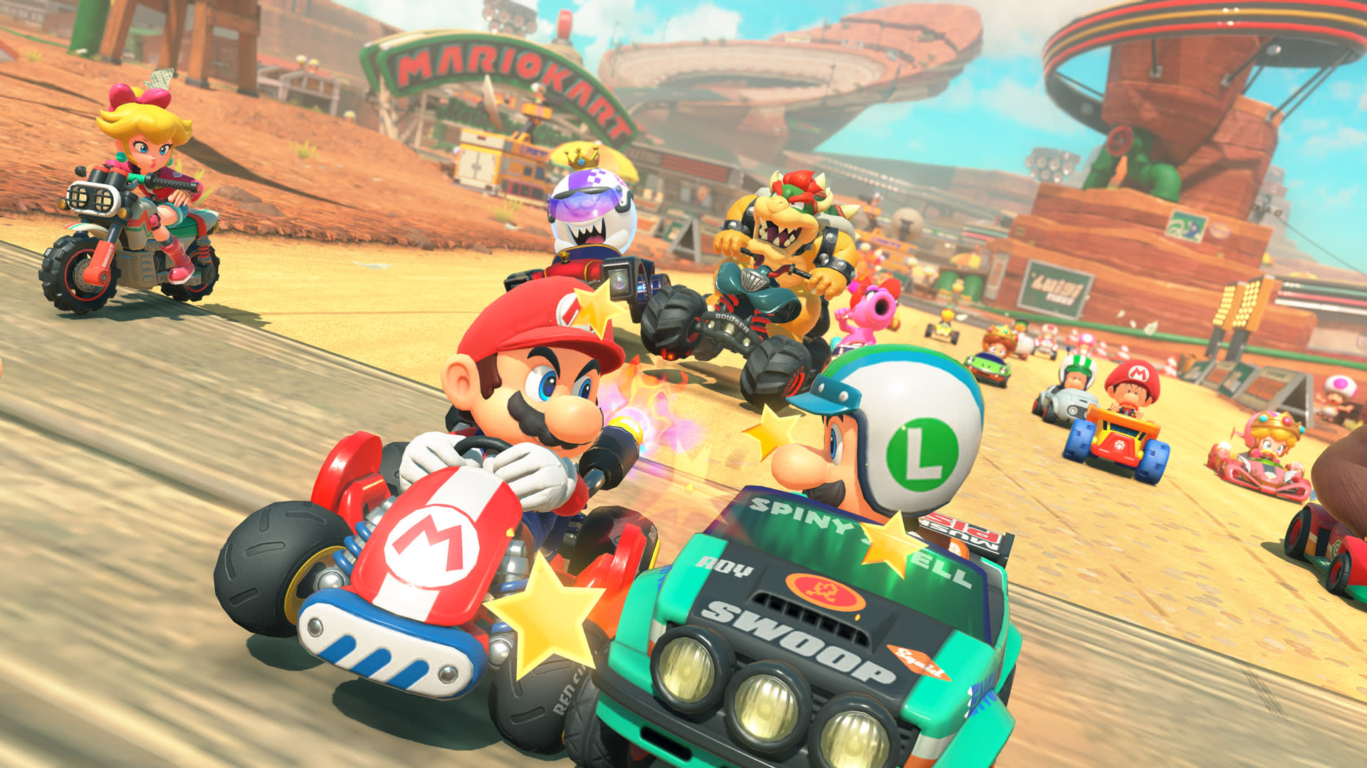 Cover art for Mario Kart World
