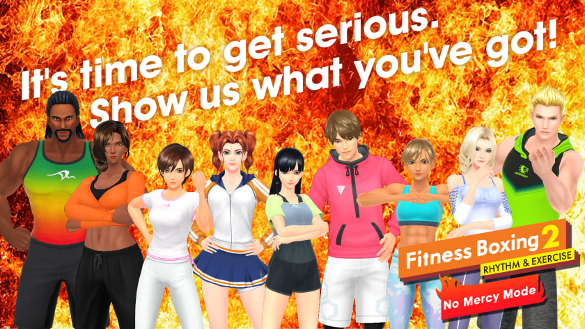 Fitness Boxing 2: Rhythm & Exercise No Mercy intensity: All instructors