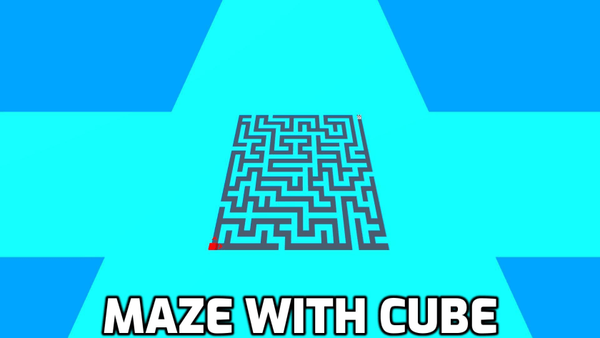 Maze with cube