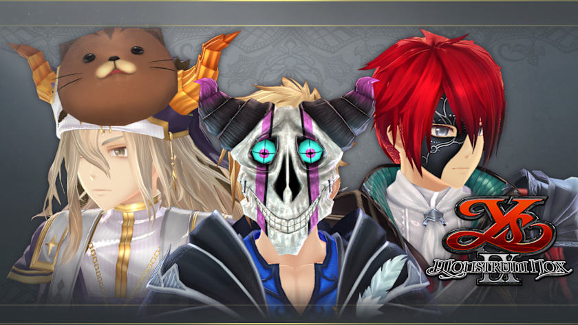 Ys IX: Monstrum Nox Unique Mask Set