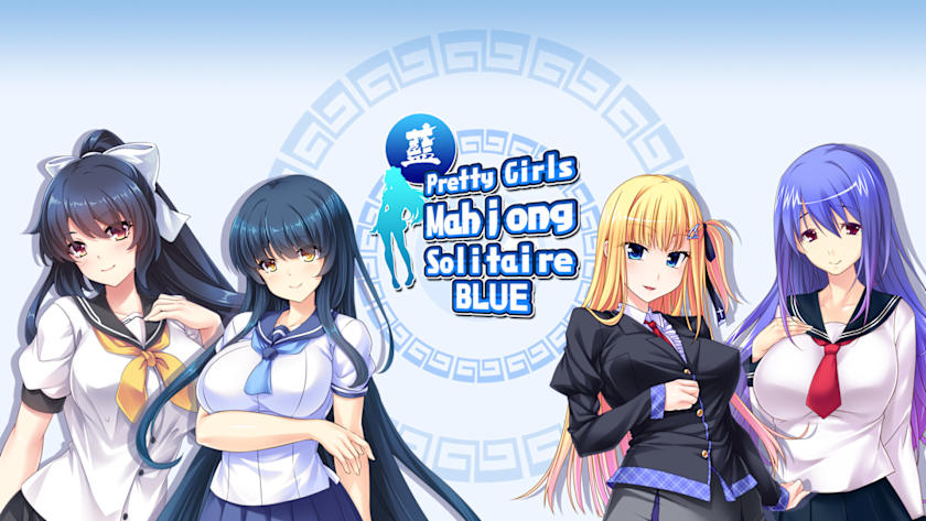 Pretty Girls Mahjong Solitaire - Blue