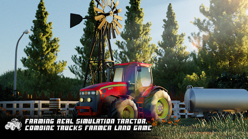 Farming Real Simulation Tractor, Combine Trucks Farmer Land Game