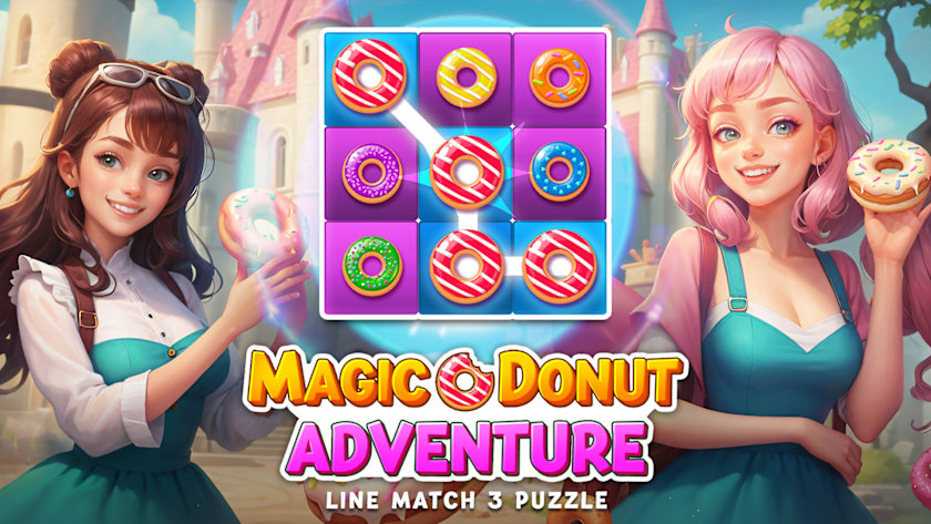 Magic Donut Adventure: Line Match 3 Puzzle