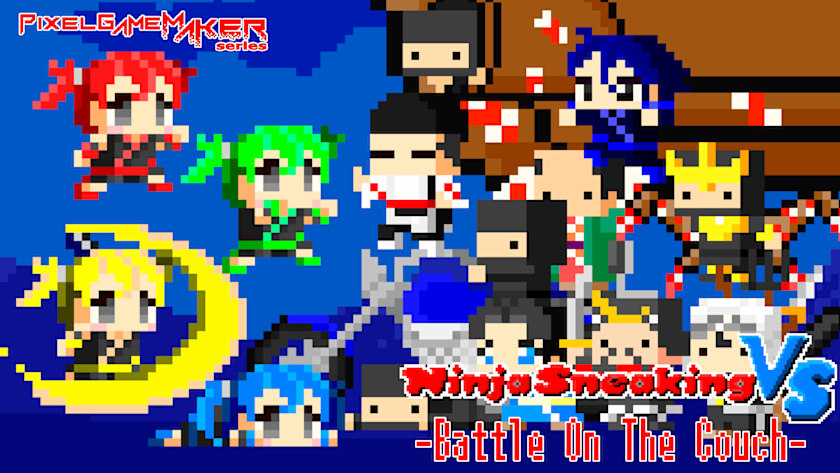 Pixel Game Maker Series Ninja Sneaking VS: Battle On The Couch