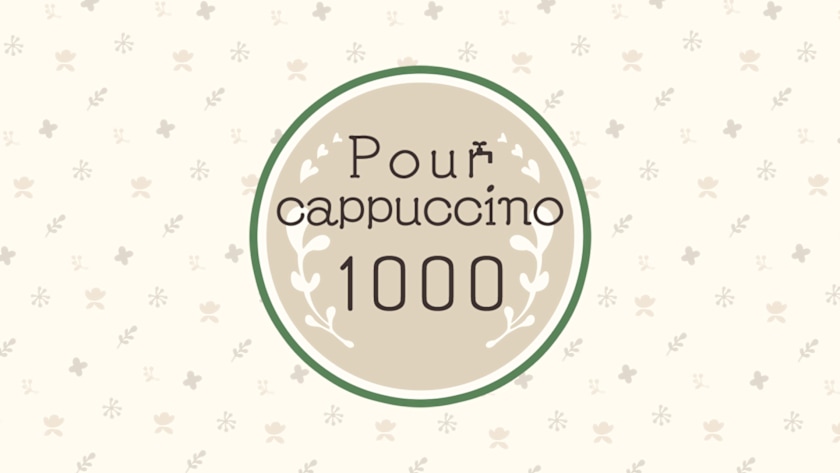 Pour cappuccino 1000