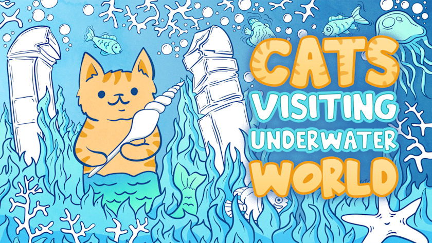Cats Visiting Underwater World