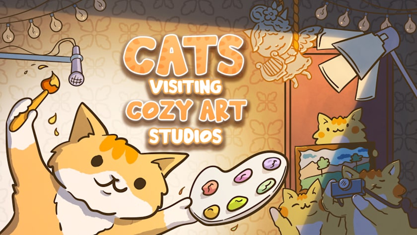 Cats Visiting Cozy Art Studios