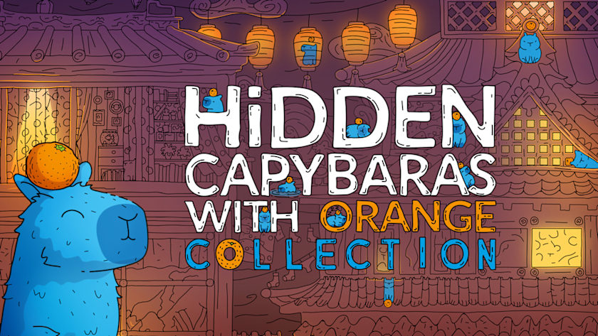 Hidden Capybaras with Orange: Collection
