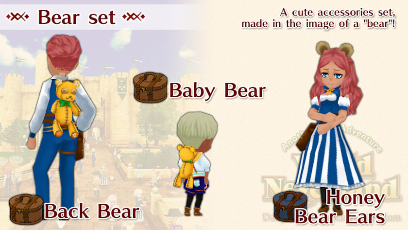 Set of stuffed bears